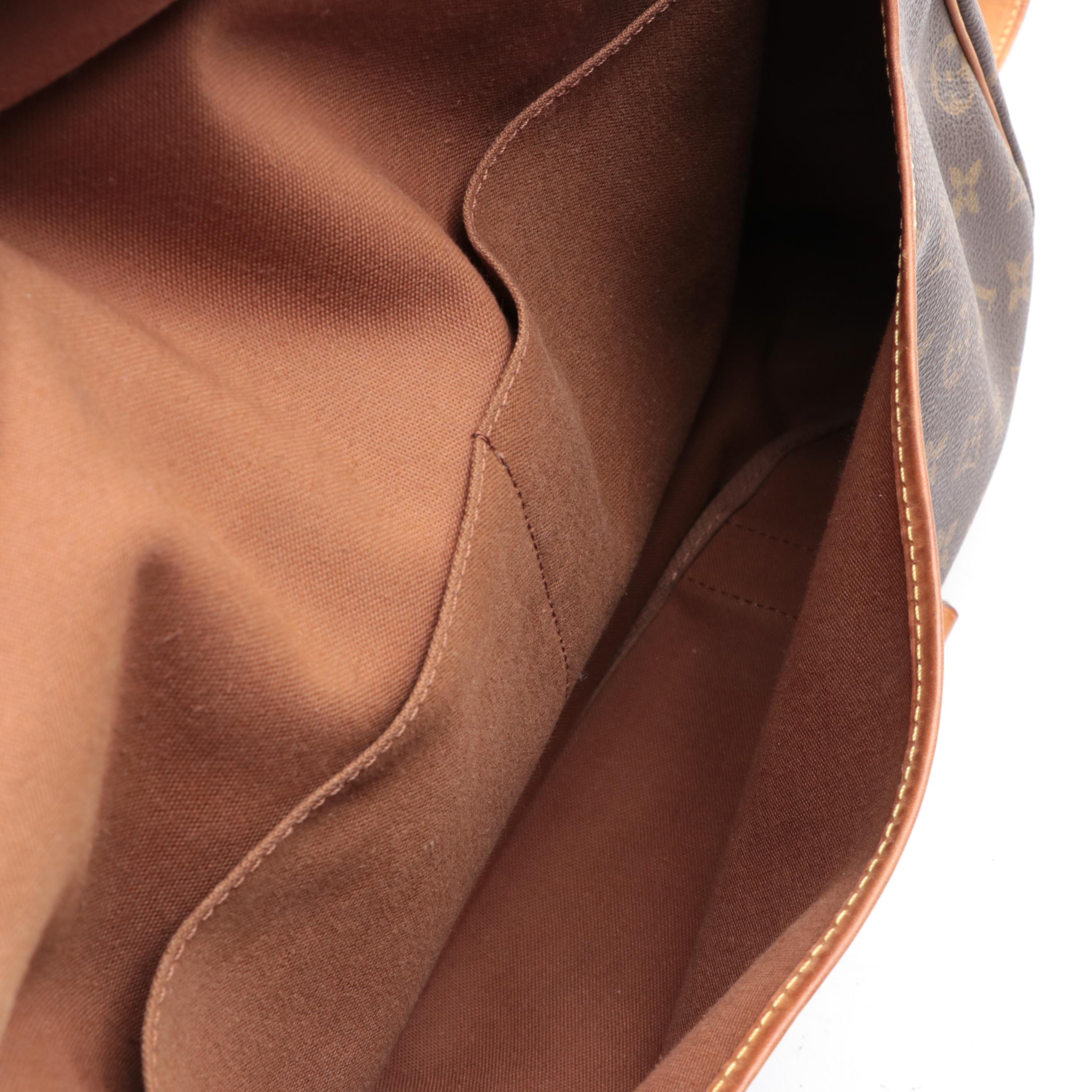 Louis Vuitton Saumur 43 Bag in Monogram Canvas and Vachetta Leather