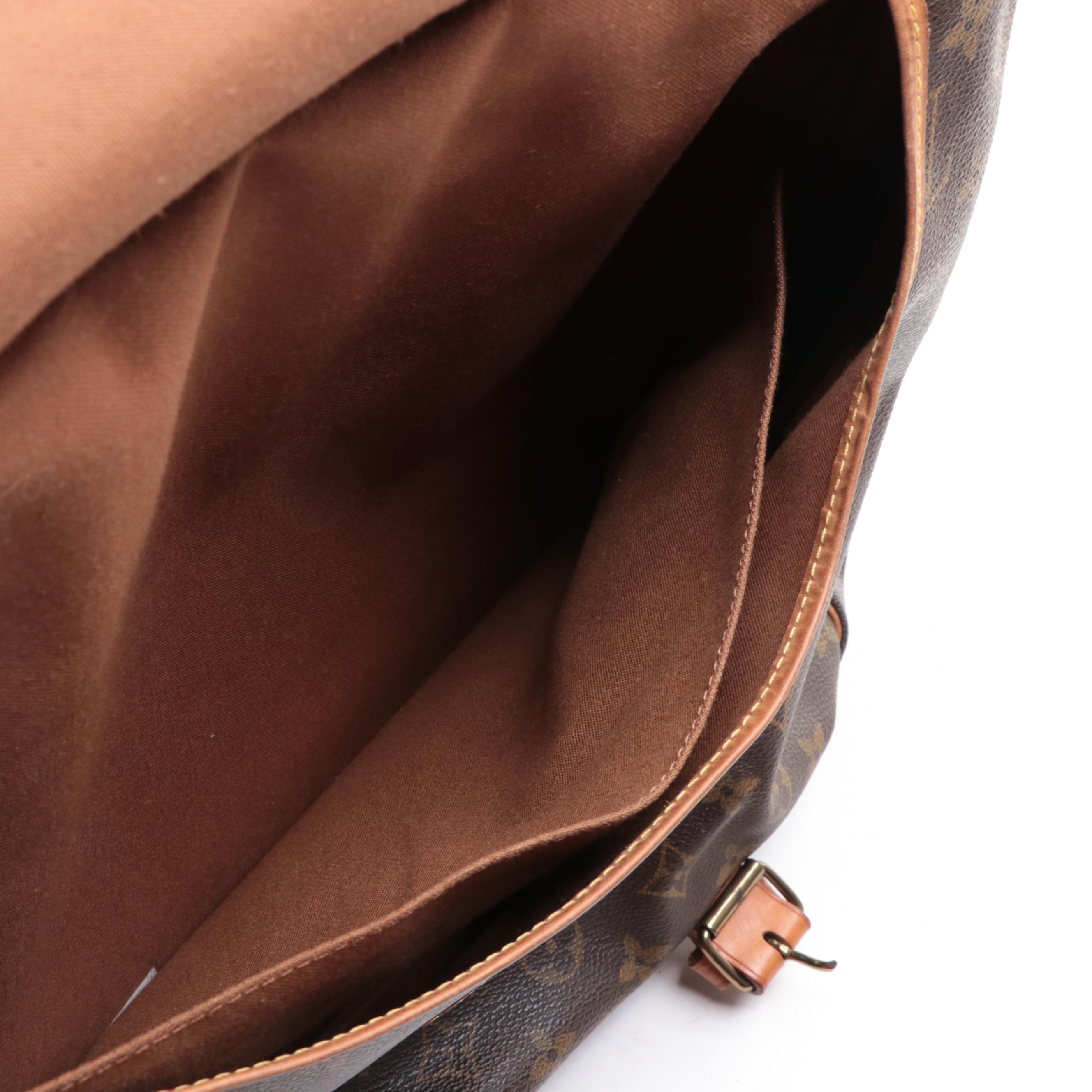 Louis Vuitton Saumur 43 Bag in Monogram Canvas and Vachetta Leather