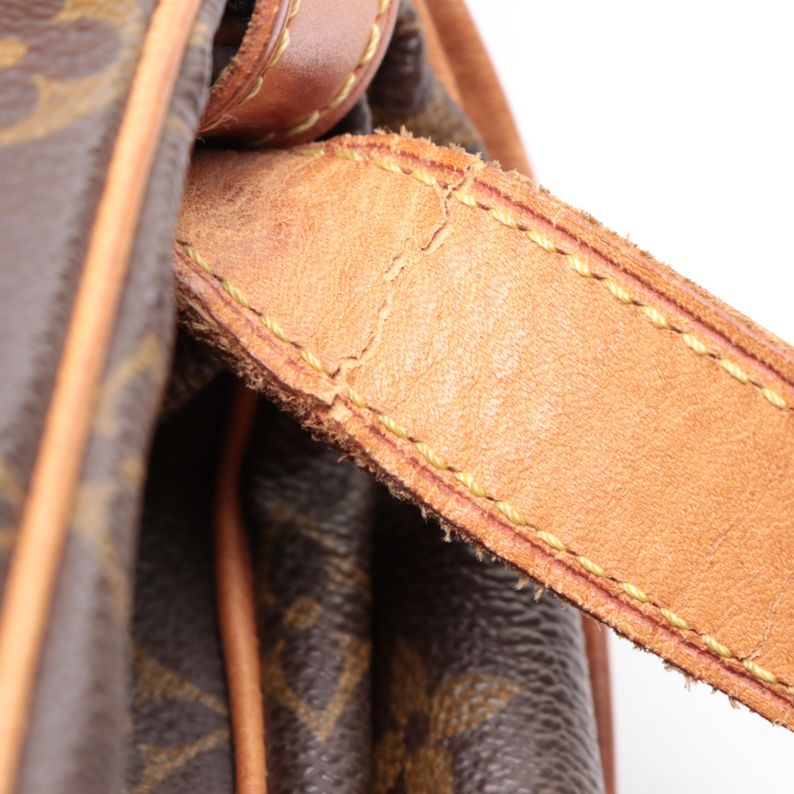 Louis Vuitton Saumur 43 Bag in Monogram Canvas and Vachetta Leather