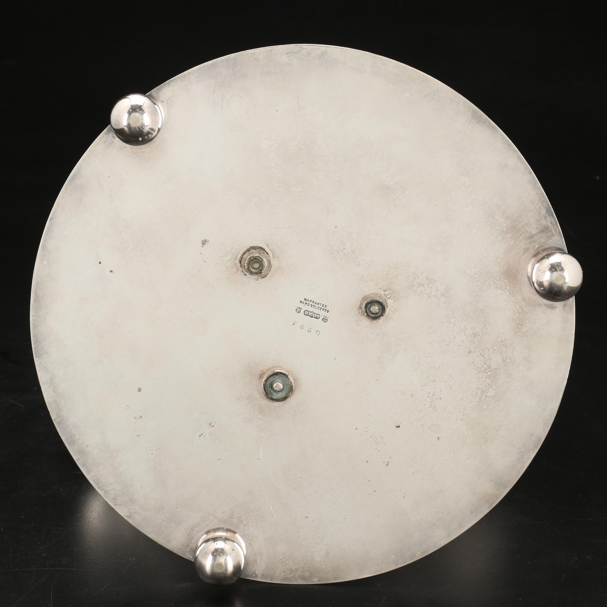 Pinder Bros. Sheffield Silver Plate Art Nouveau Water Lily Epergne