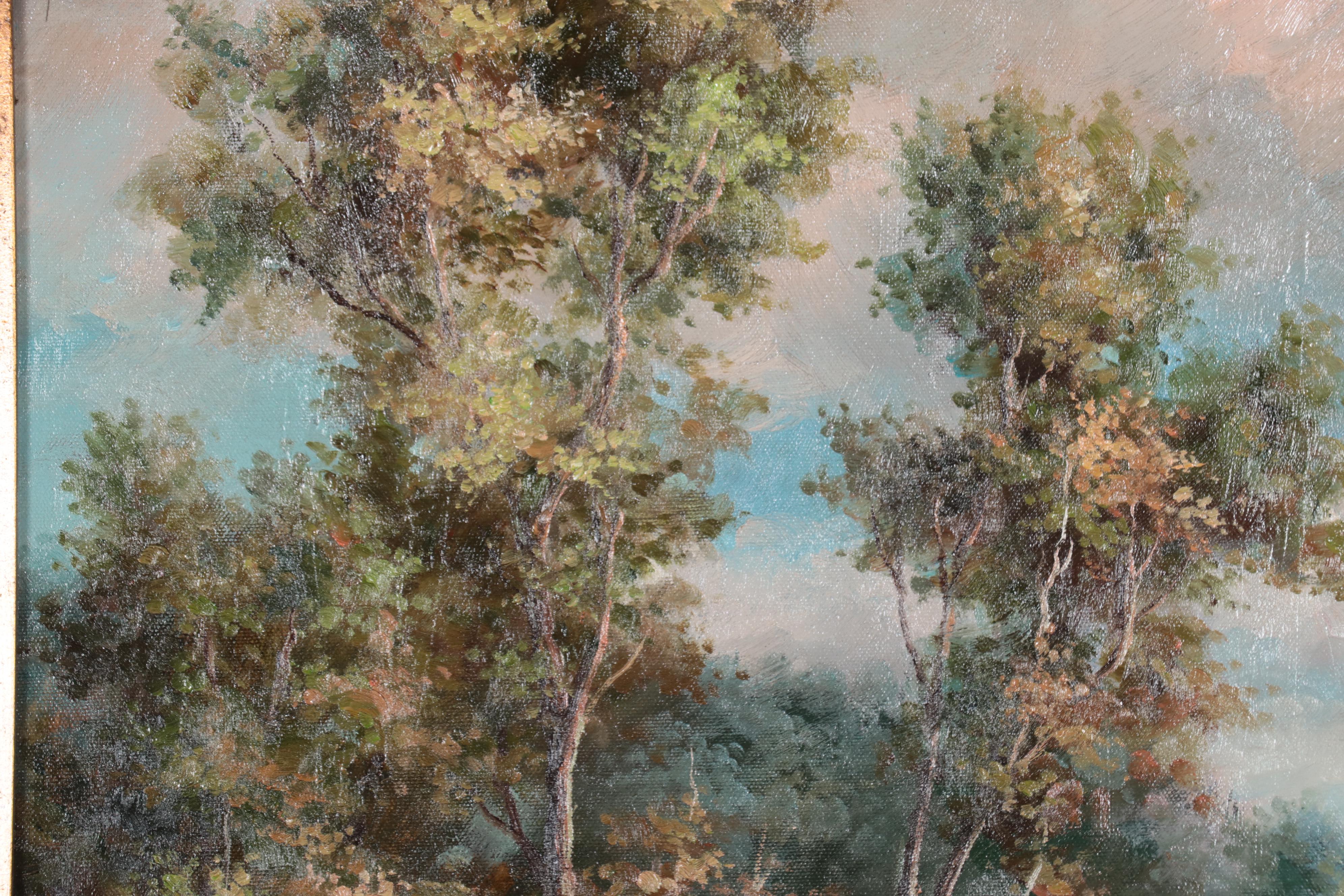 Baxter Waterfall Landscape Oil Painting