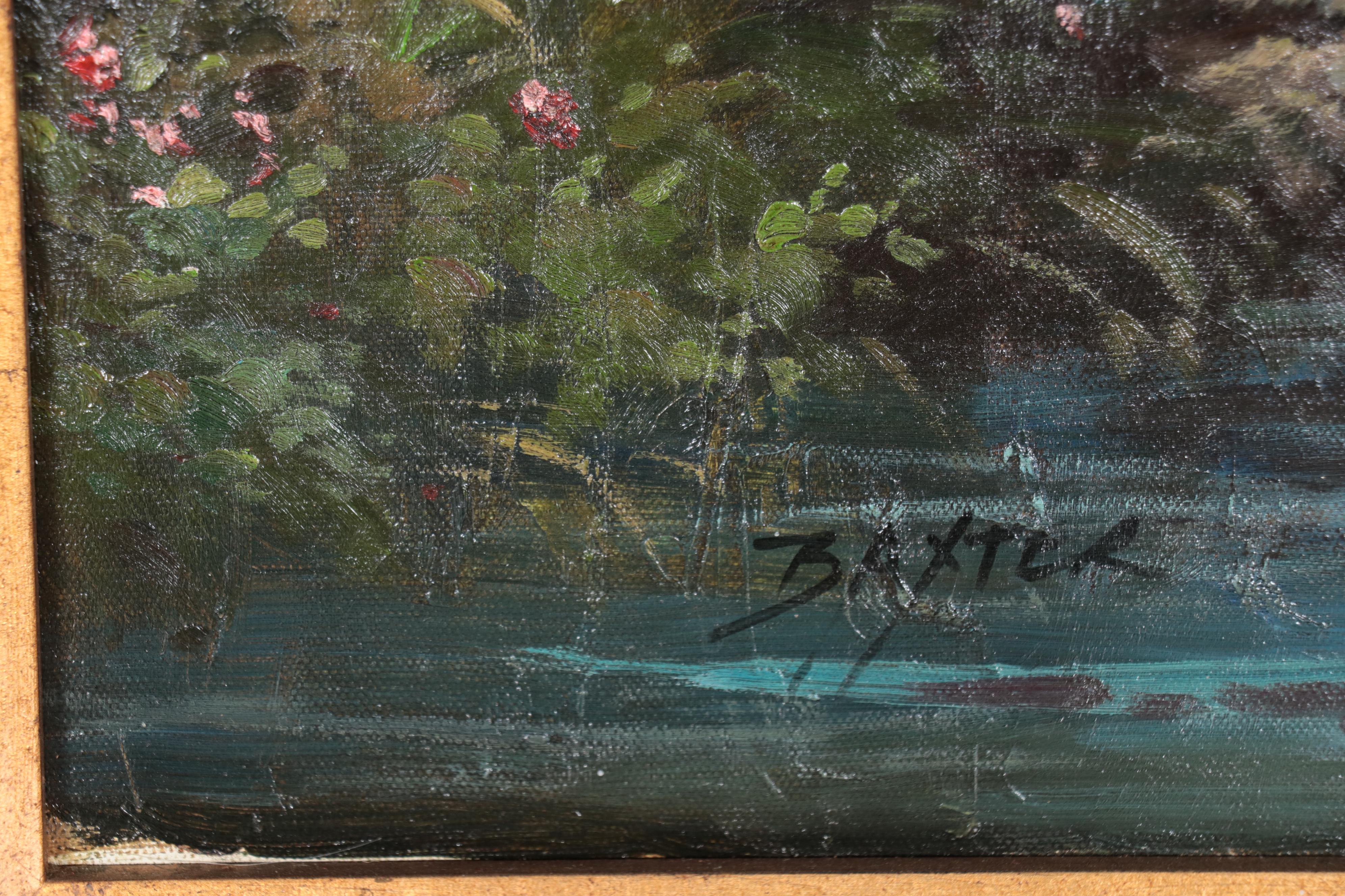 Baxter Waterfall Landscape Oil Painting