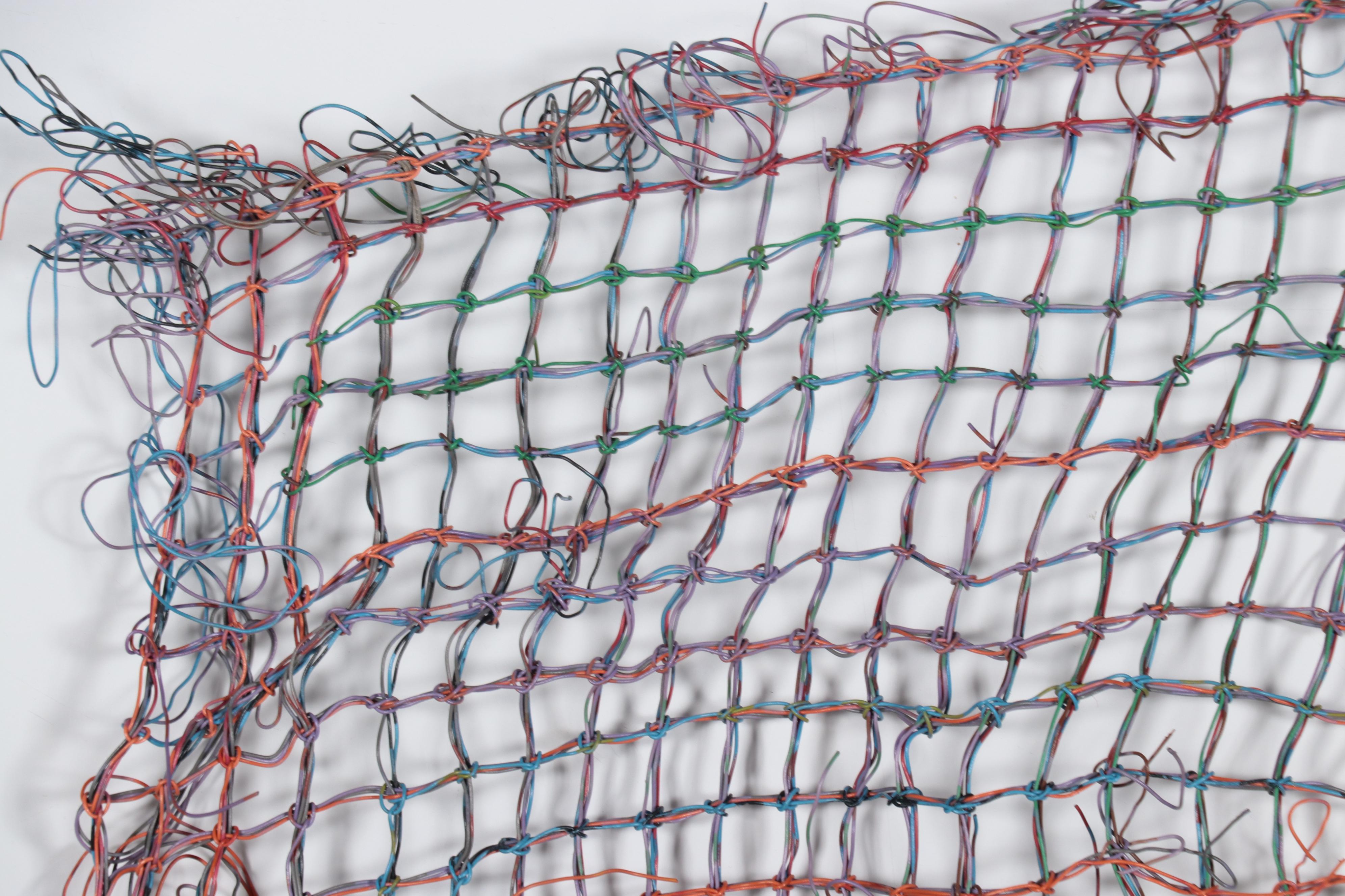 Leah Orr Wirework Knotted Net "Centering the Self," 1986