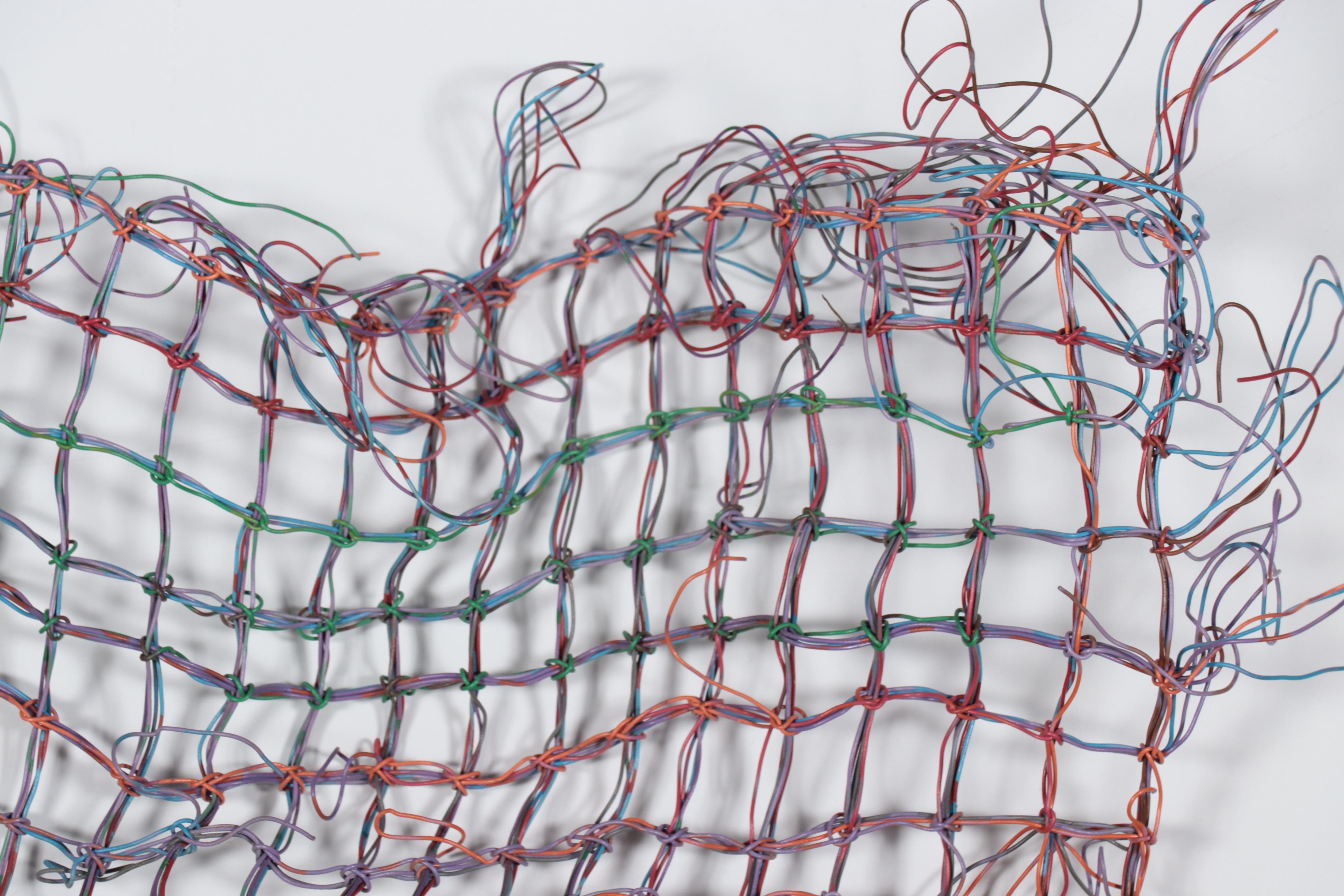 Leah Orr Wirework Knotted Net "Centering the Self," 1986