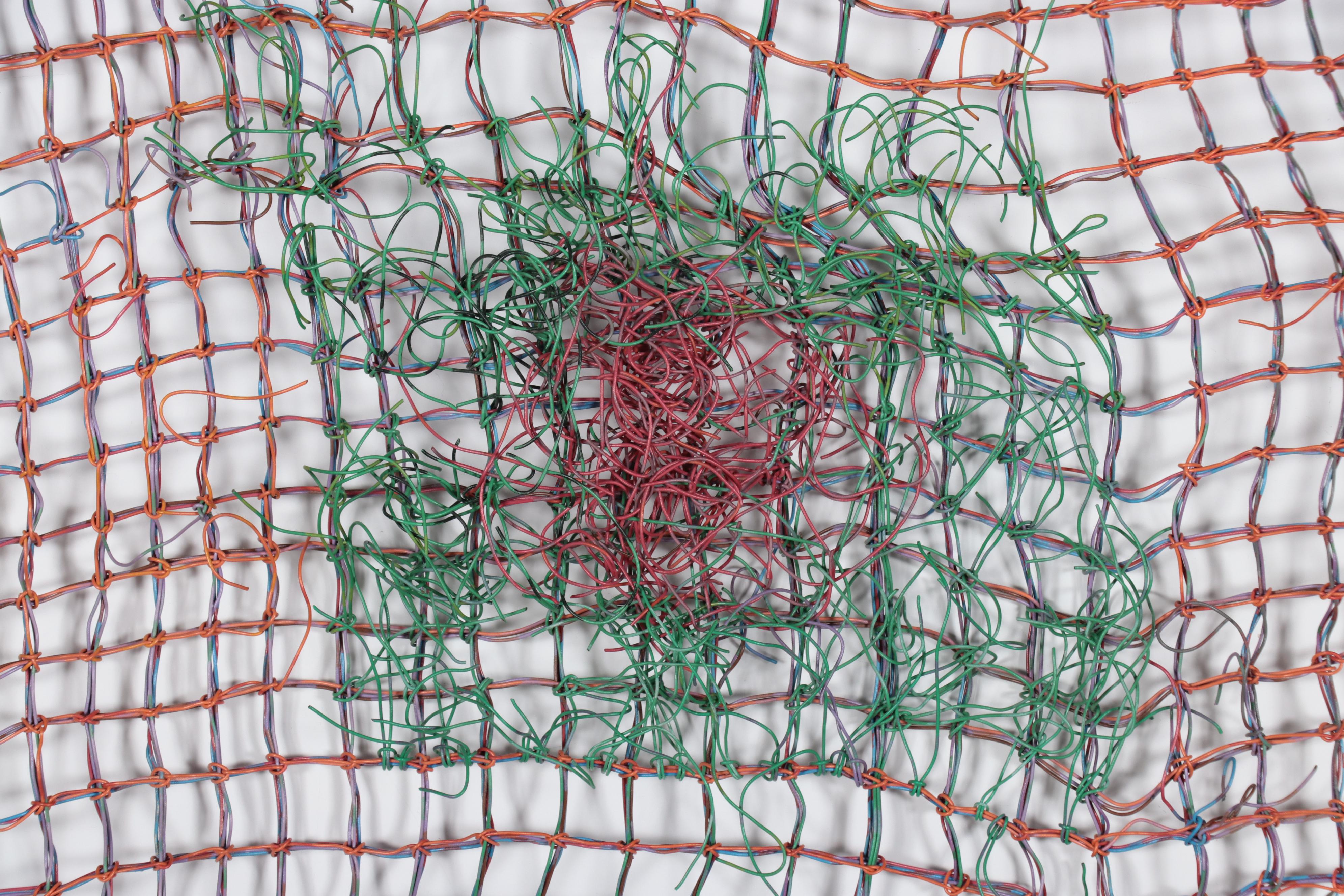 Leah Orr Wirework Knotted Net "Centering the Self," 1986