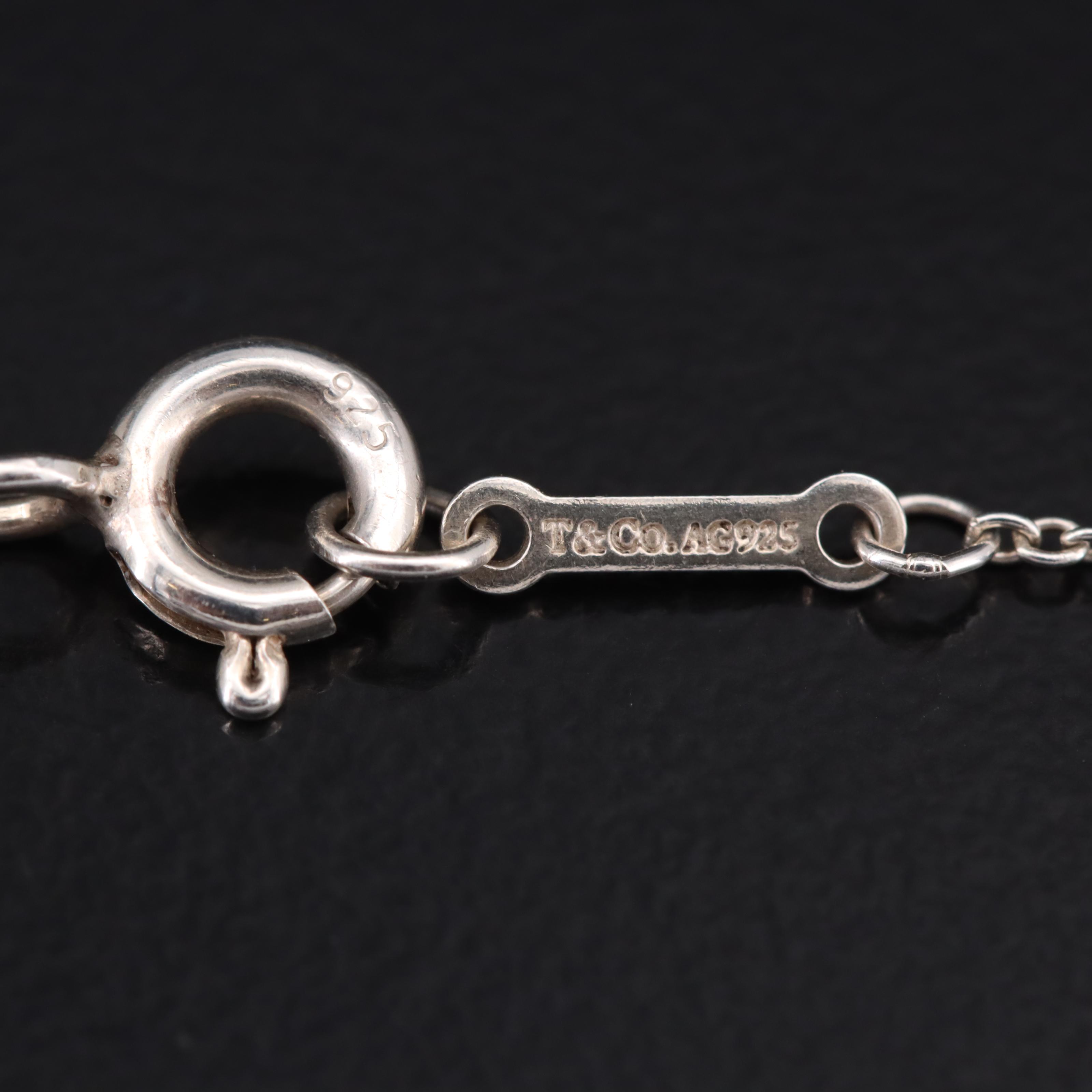 Paloma Picasso for Tiffany & Co. "Loving Heart"  Sterling Necklace with Box