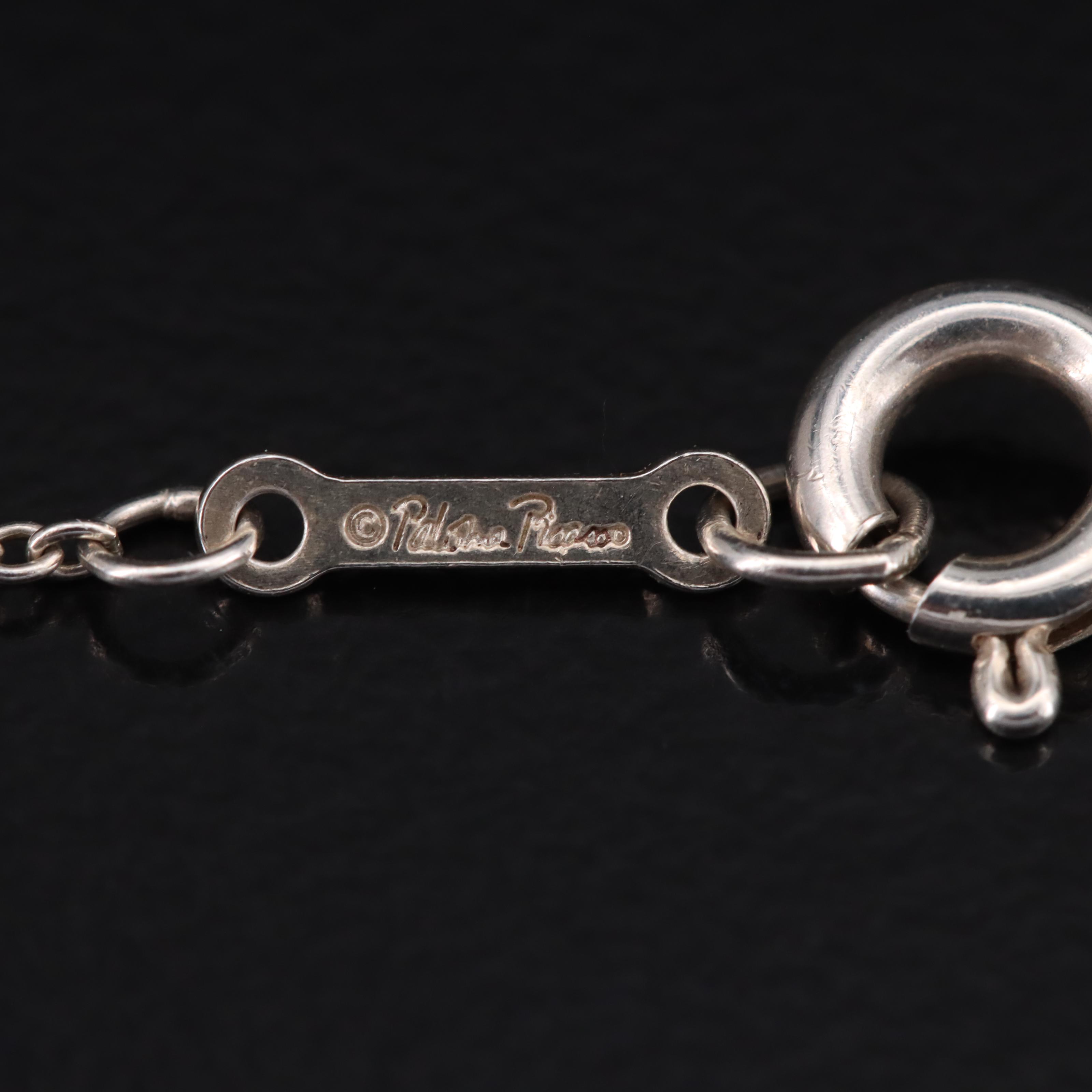 Paloma Picasso for Tiffany & Co. "Loving Heart"  Sterling Necklace with Box