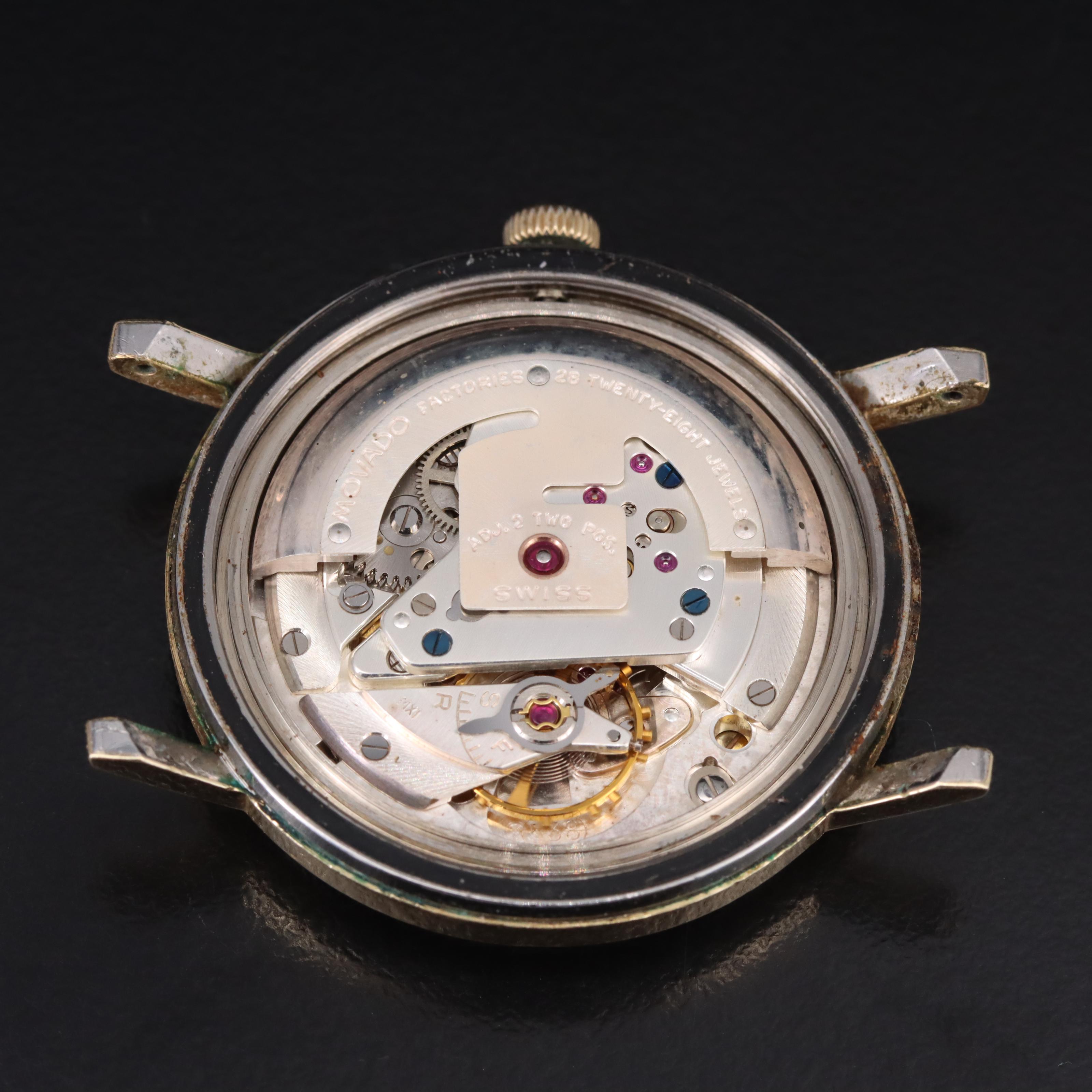 Vintage Movado Kingmatic Gold Shell Watch