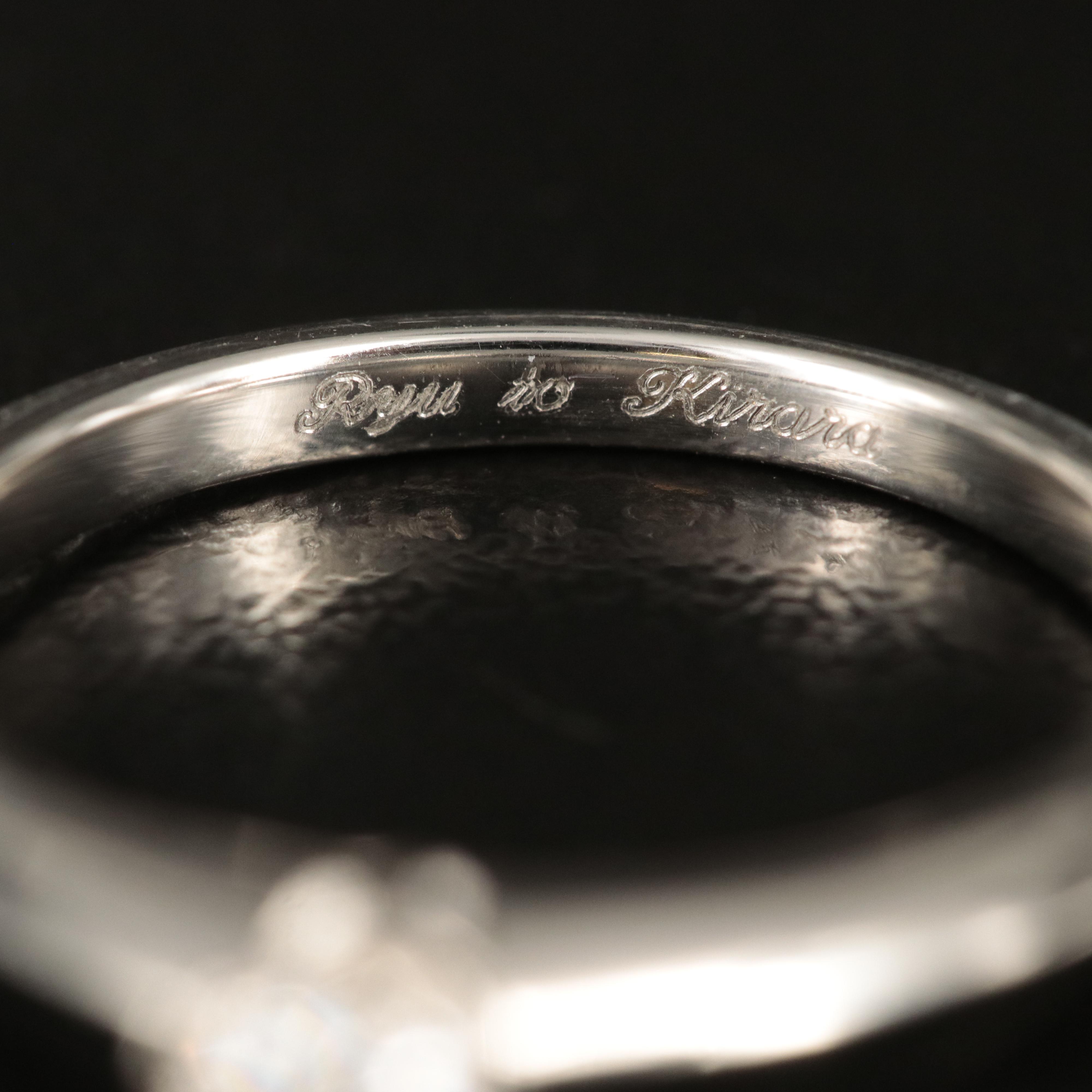 Tiffany & Co. Platinum 0.19 CT Diamond Solitaire Knife-Edge Ring