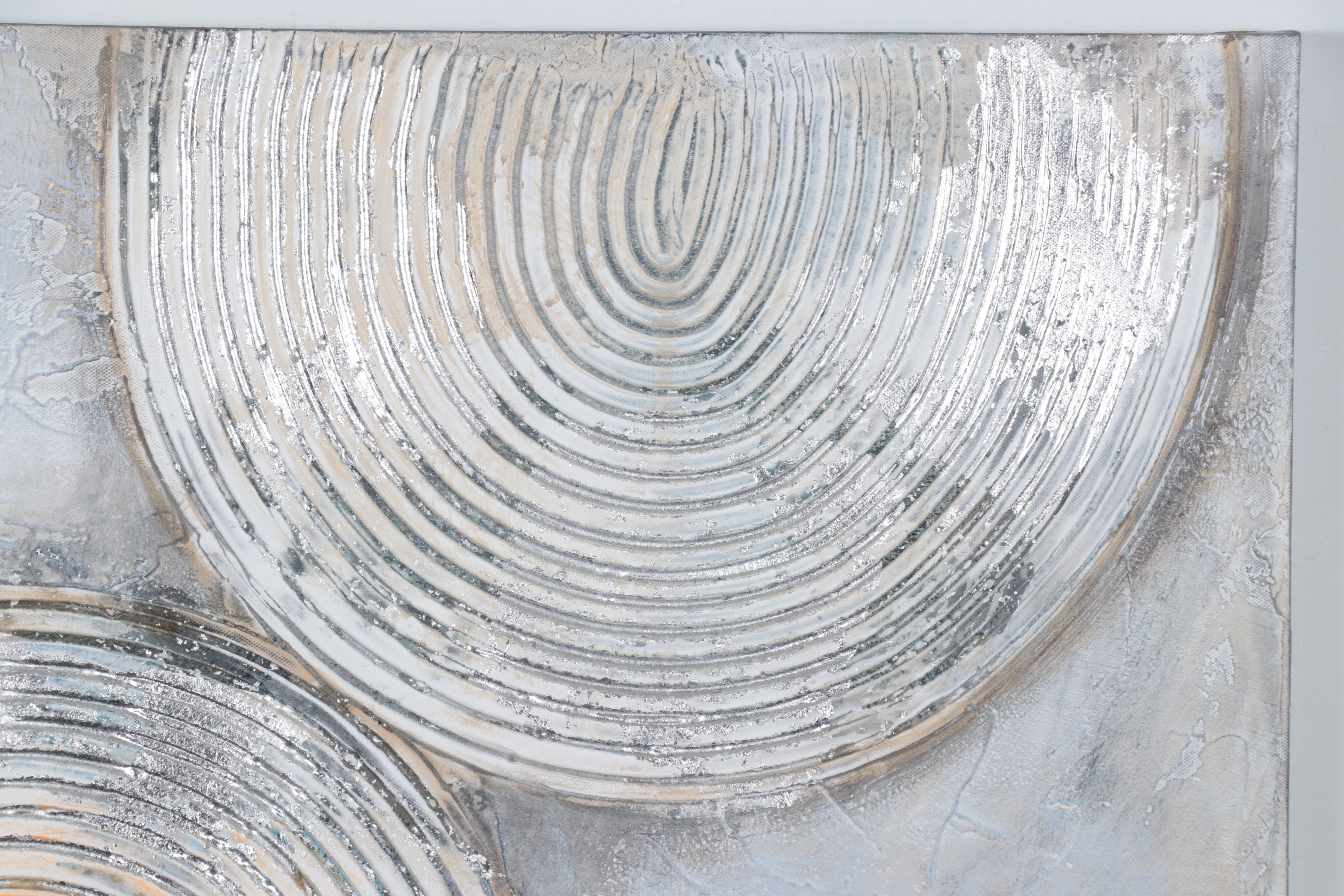 Abstract Geometric Mixed Media Painting