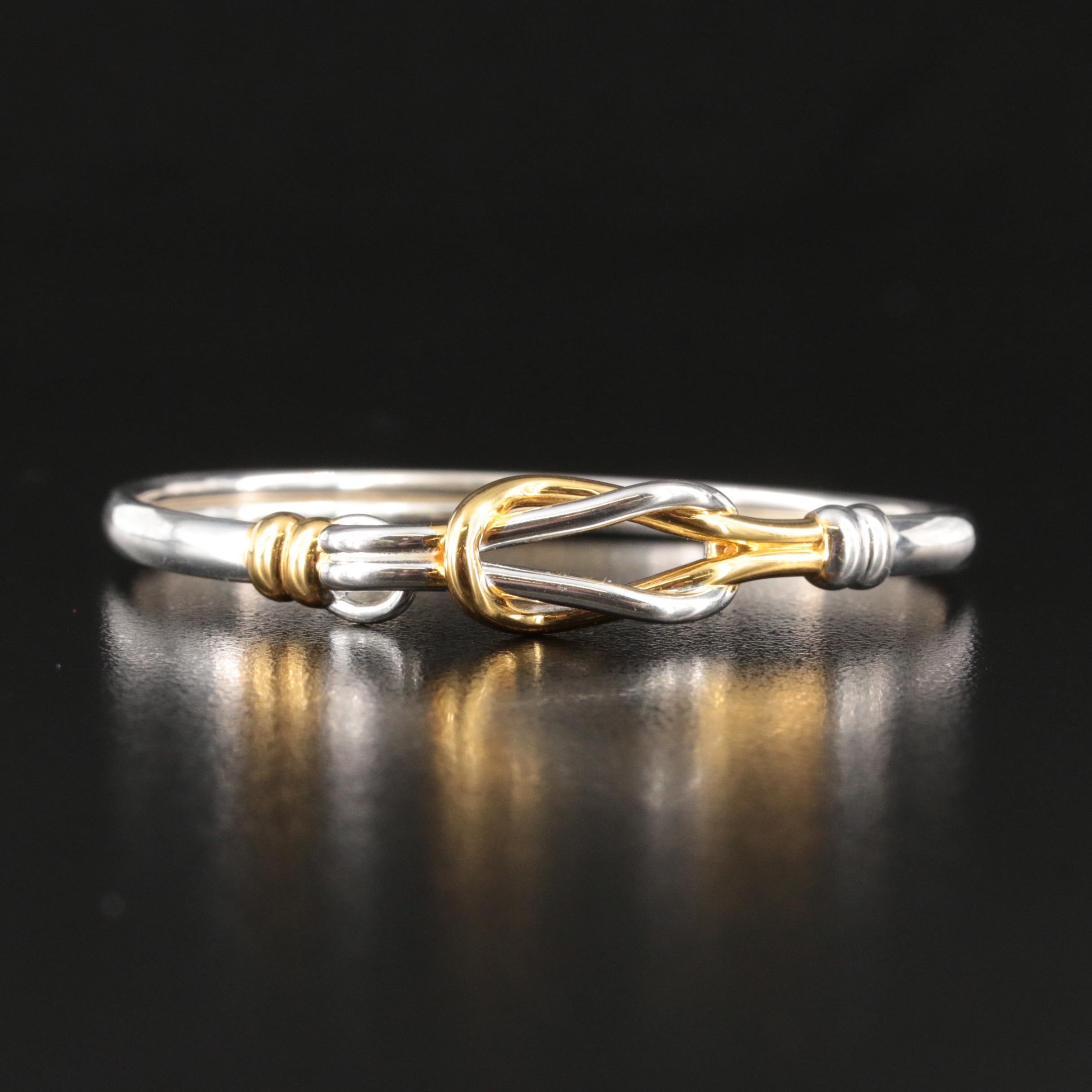 Metropolitan Museum of Art Store Middle Kingdom Knot Sterling Two-Tone Bracelet