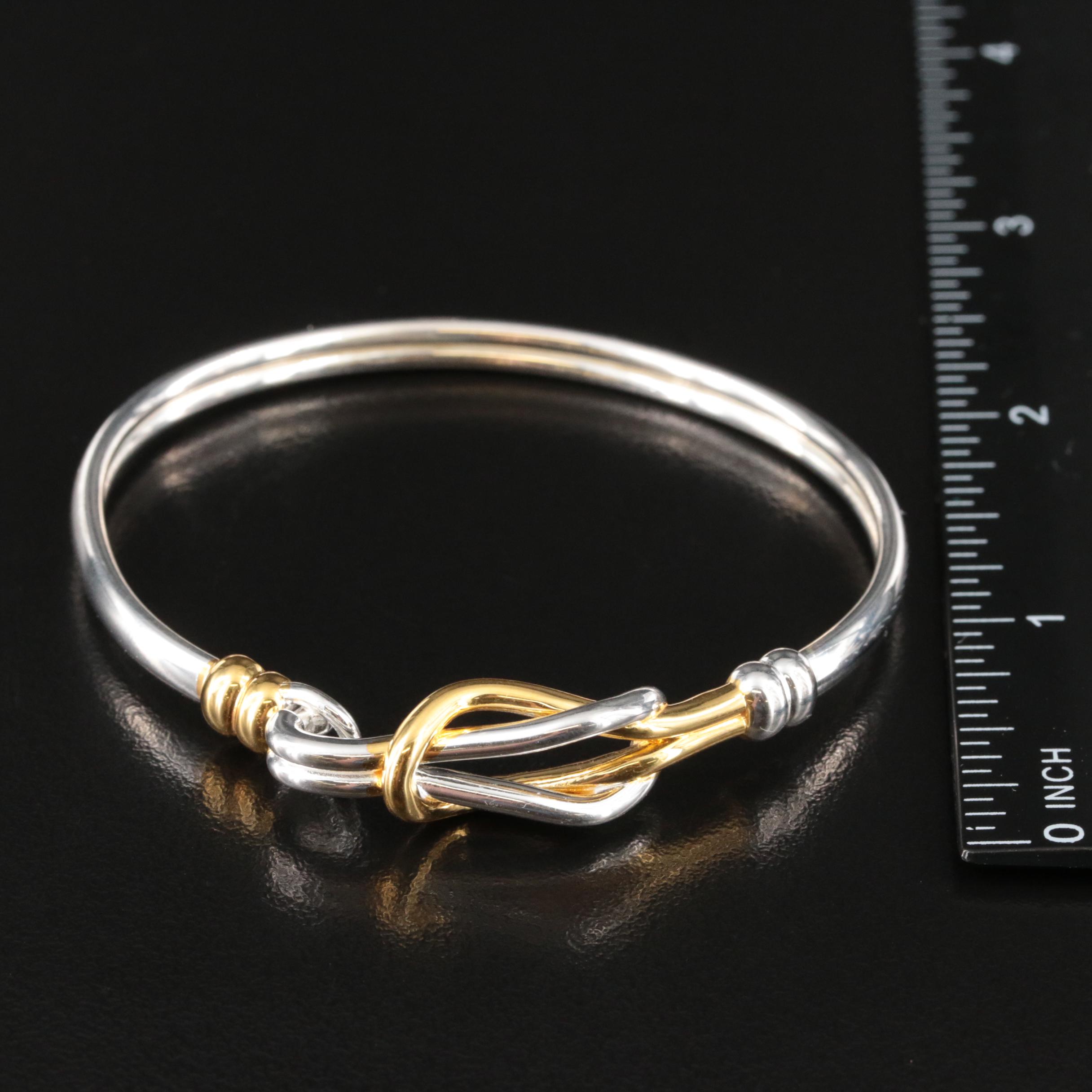 Metropolitan Museum of Art Store Middle Kingdom Knot Sterling Two-Tone Bracelet