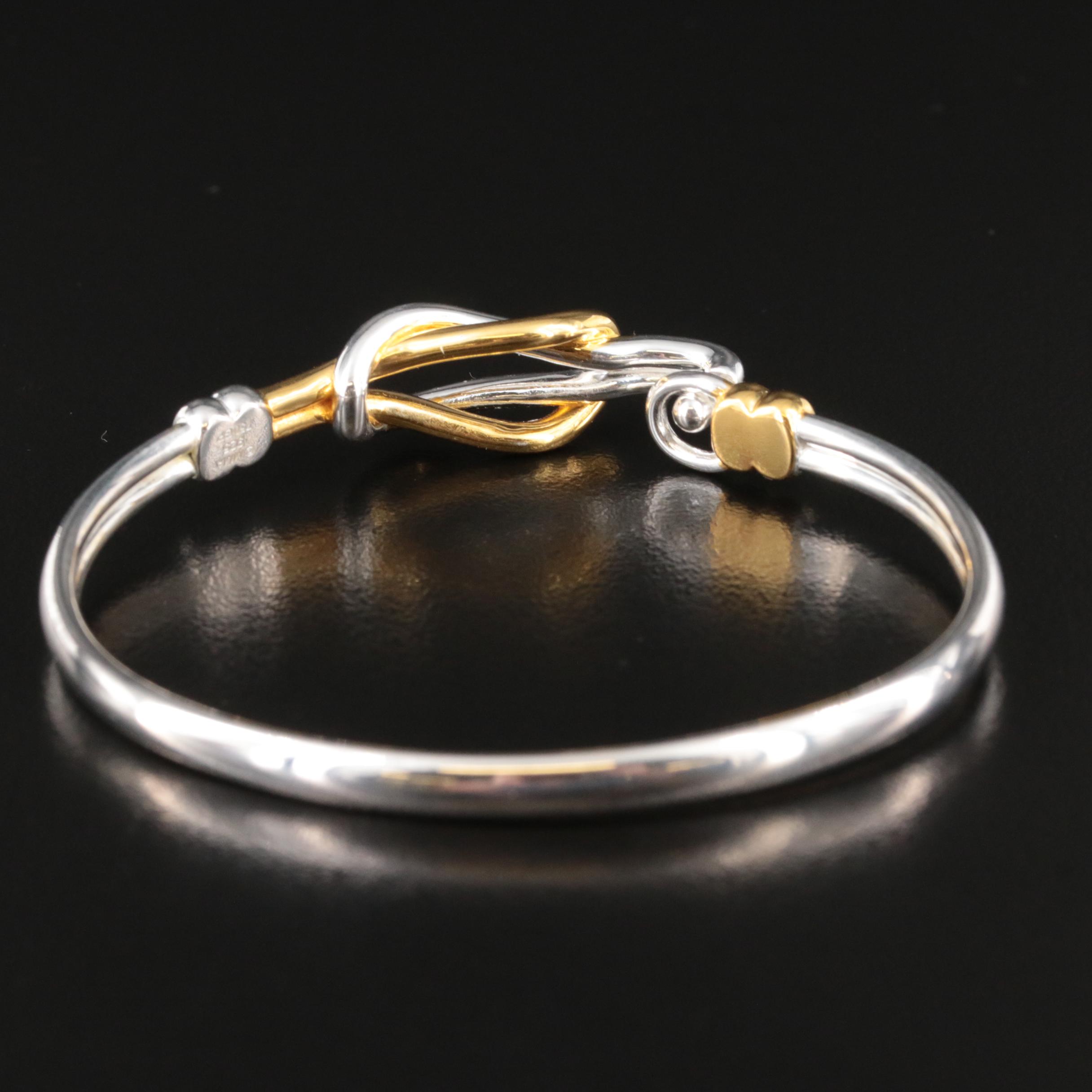 Metropolitan Museum of Art Store Middle Kingdom Knot Sterling Two-Tone Bracelet