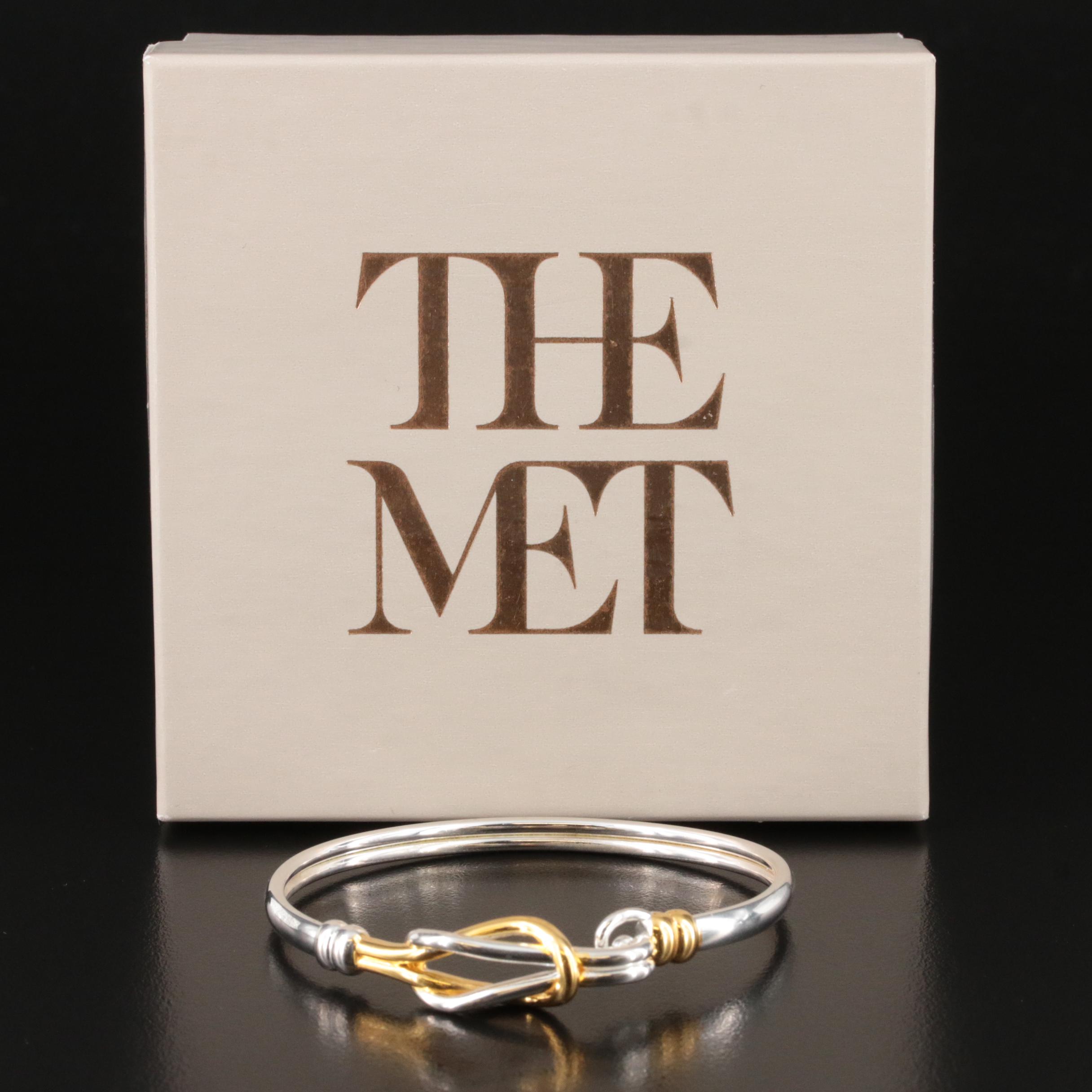 Metropolitan Museum of Art Store Middle Kingdom Knot Sterling Two-Tone Bracelet