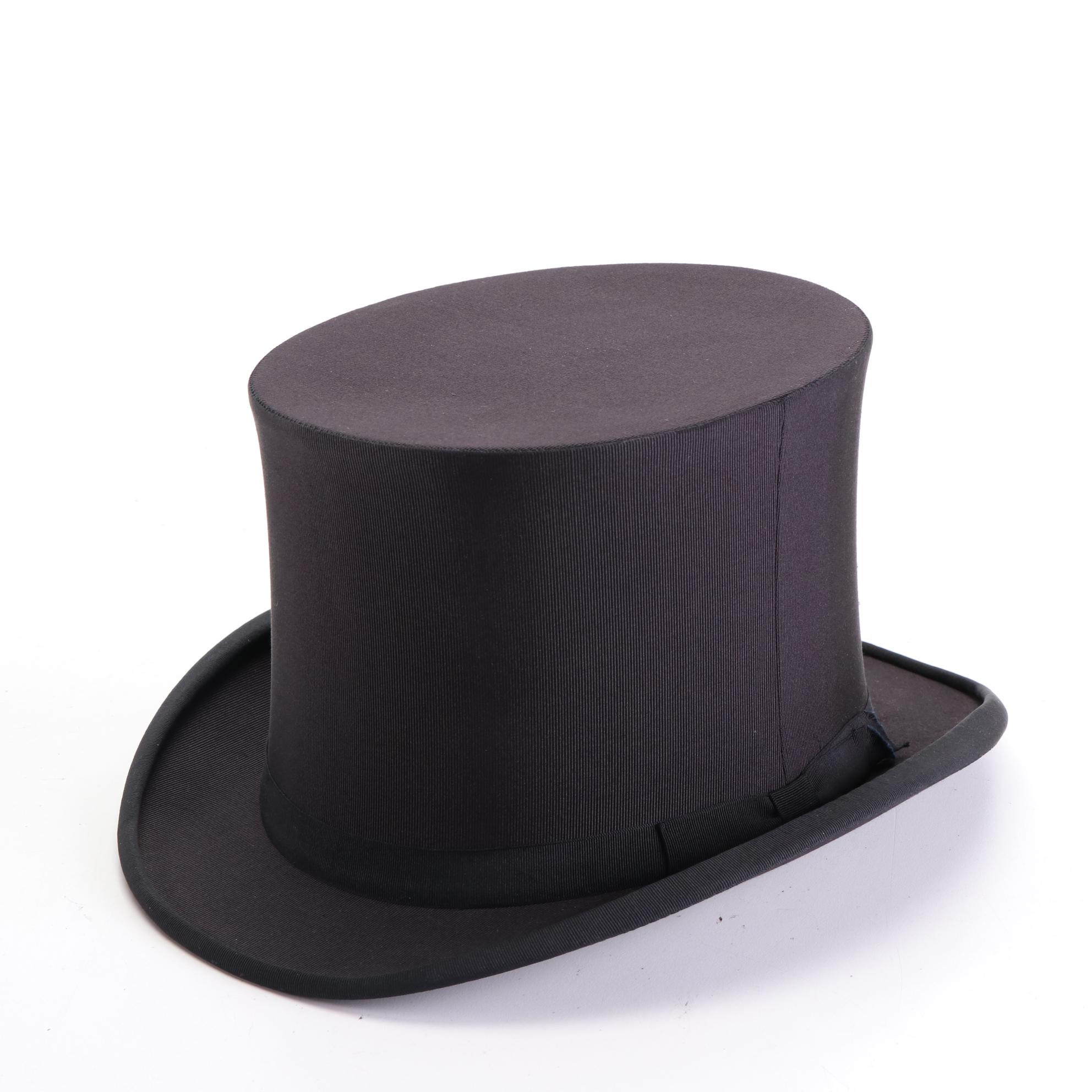 Jerrems Collapsible Top Hat with Hat Box
