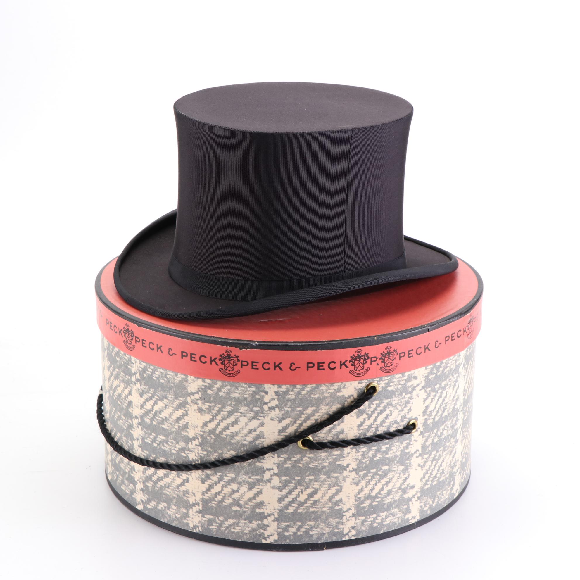 Jerrems Collapsible Top Hat with Hat Box