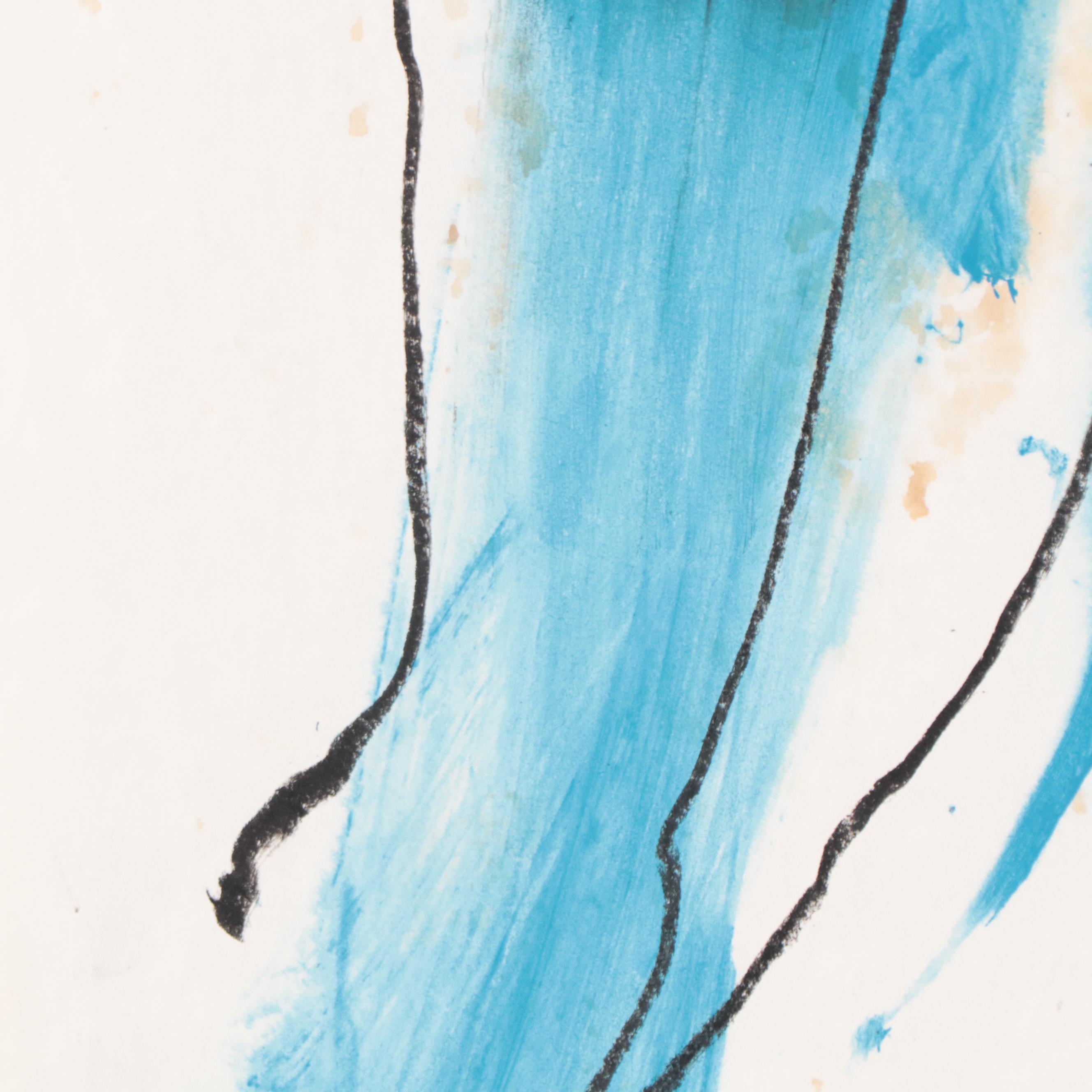 Jack Meanwell Figural Mixed Media Painting