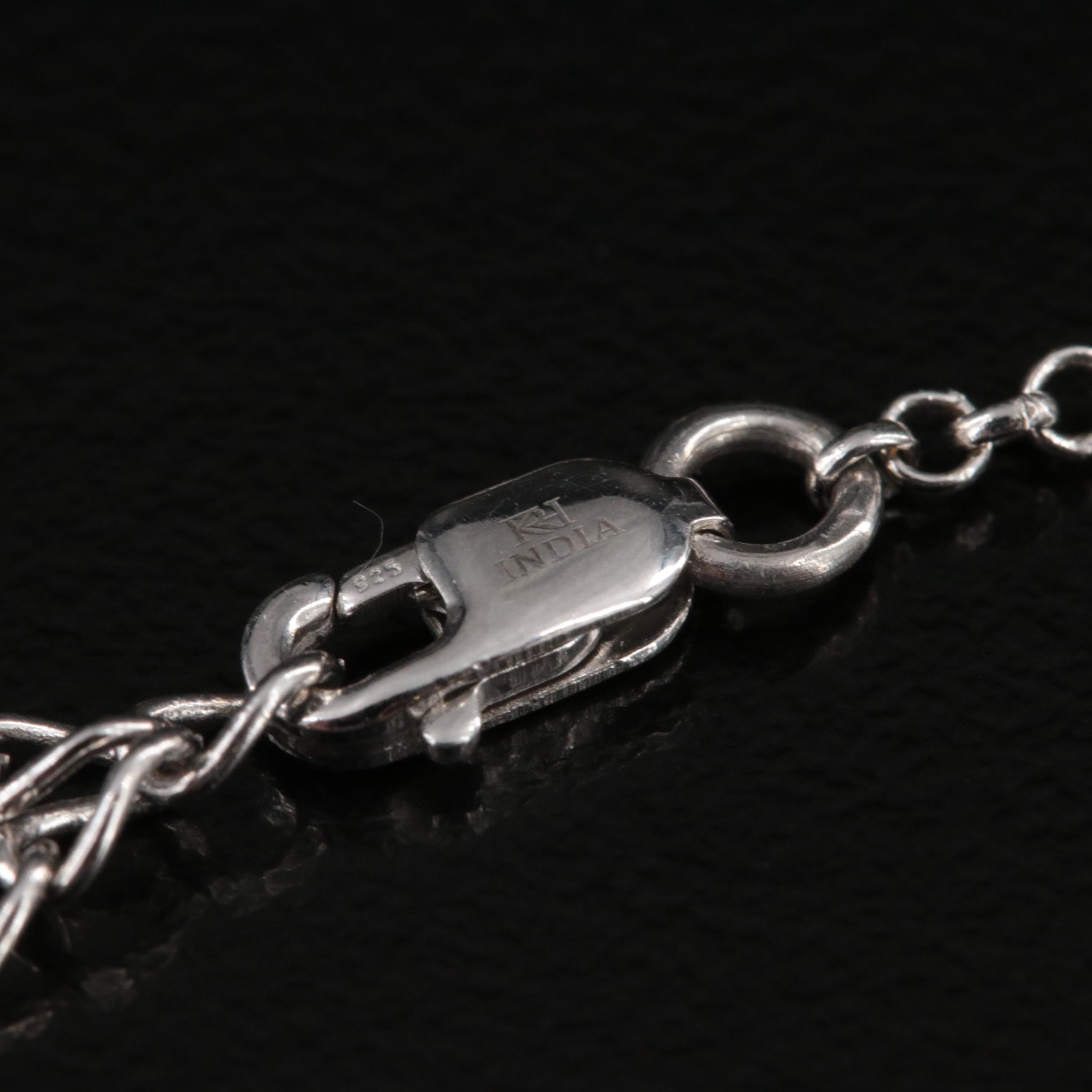 Sterling Garnet and Ruby in Zoisite Slide Pendant Necklace