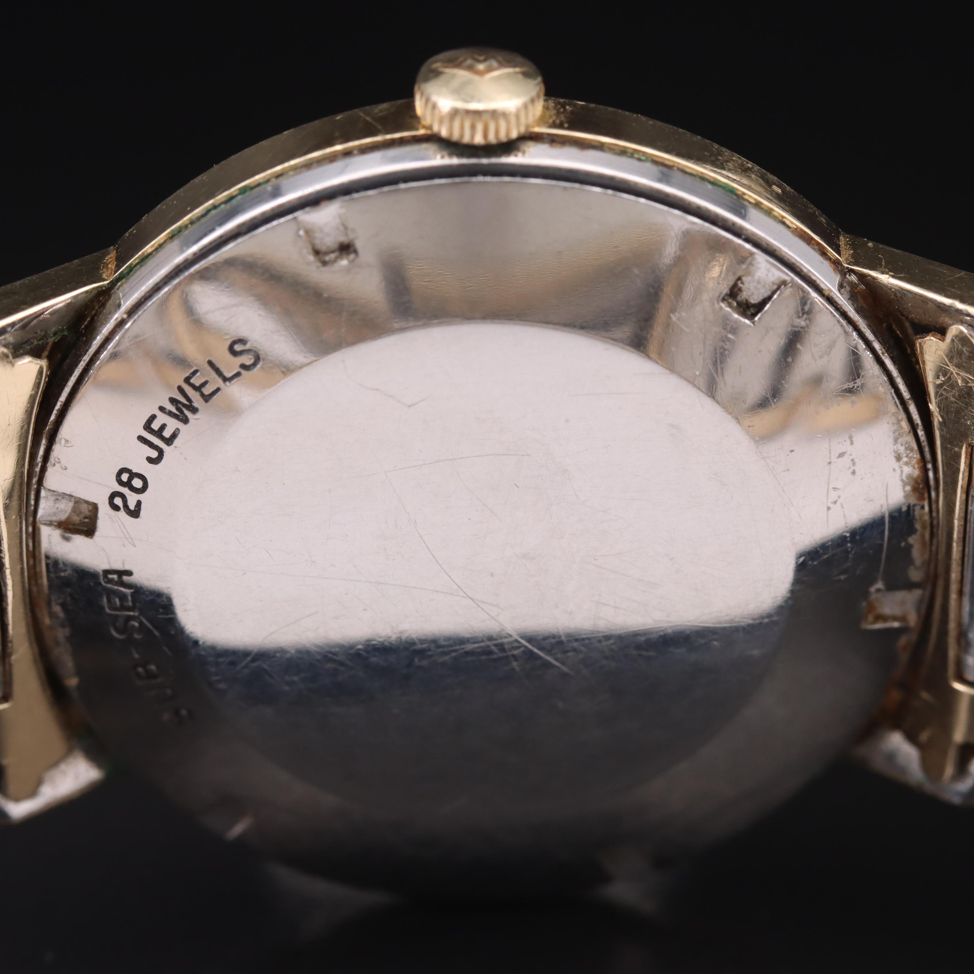 Vintage Movado Kingmatic Gold Shell Watch