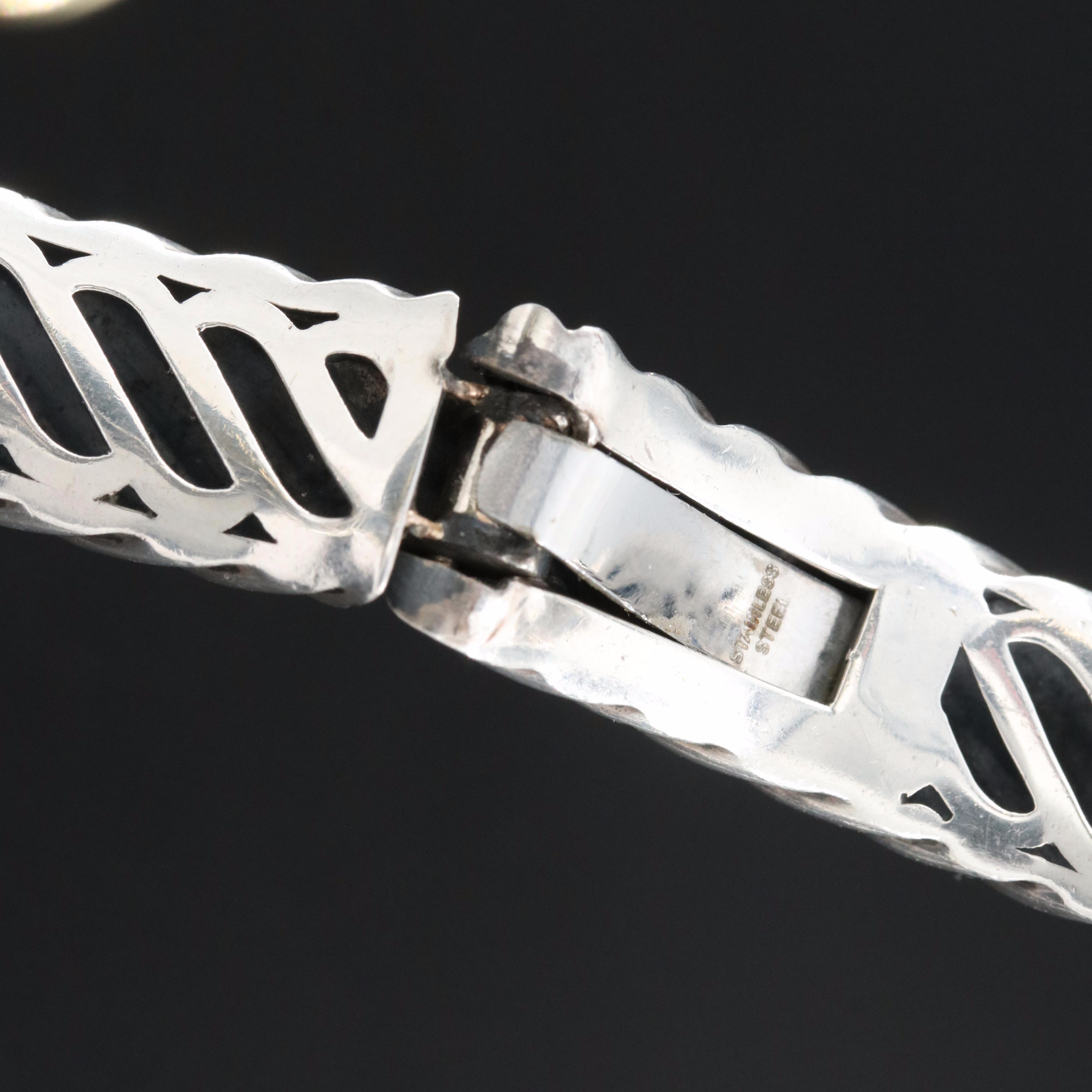 David Yurman Sterling Sculpted Cable Kick Cuff with 18K Accents