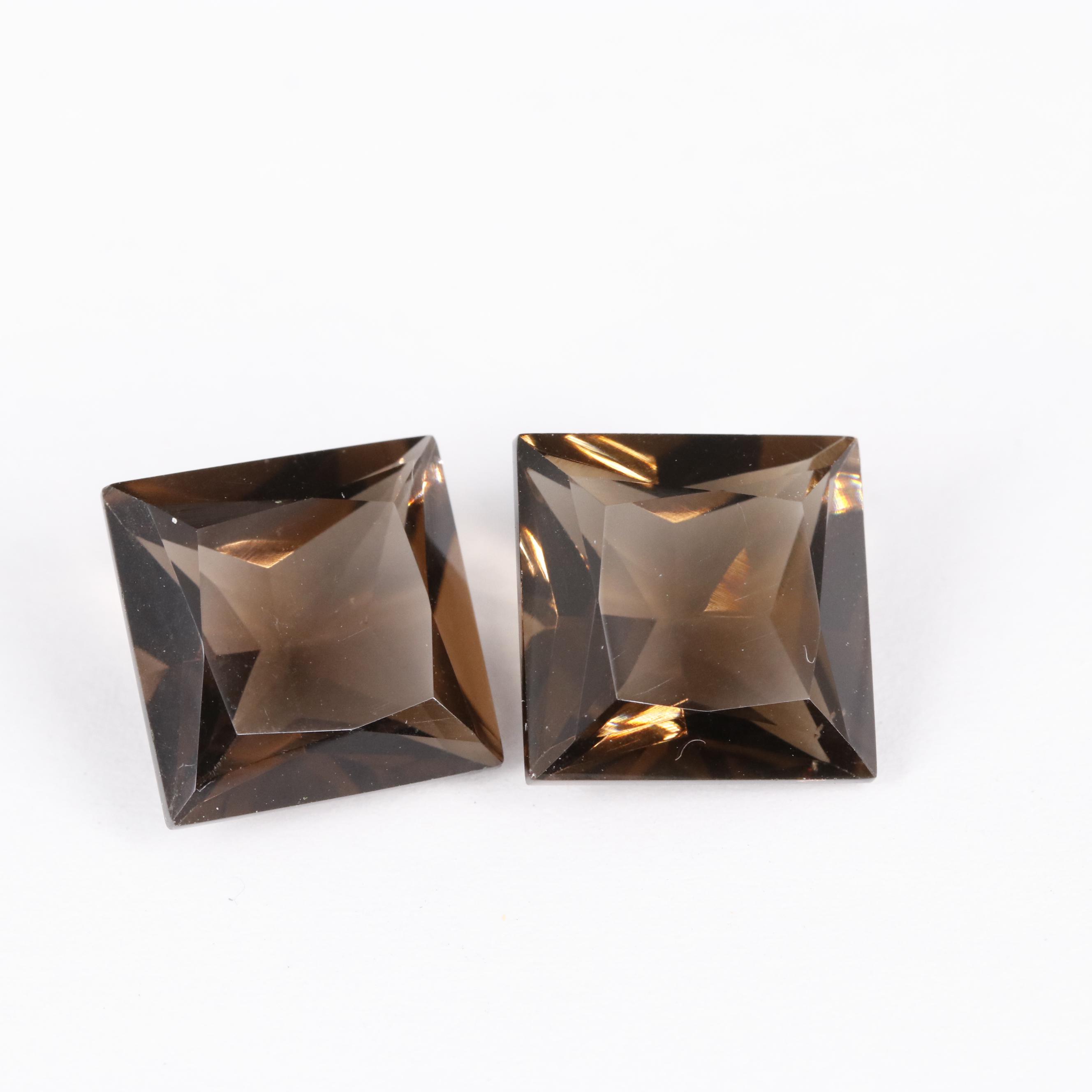 Loose 14.35 CTW Smoky Quartz