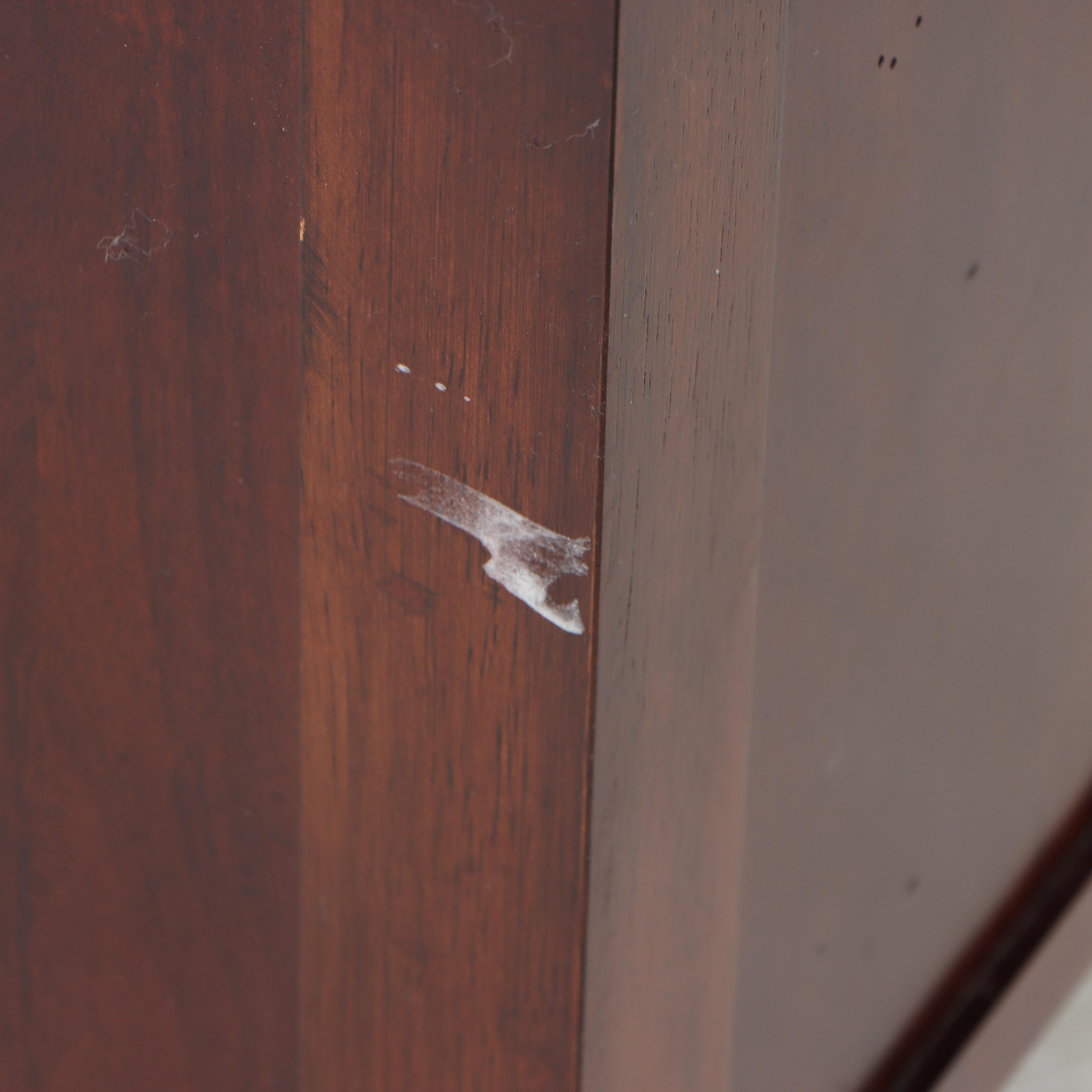 Pair of JCPenny "Linden Street" Arts and Crafts Style Cherrywood Side Tables