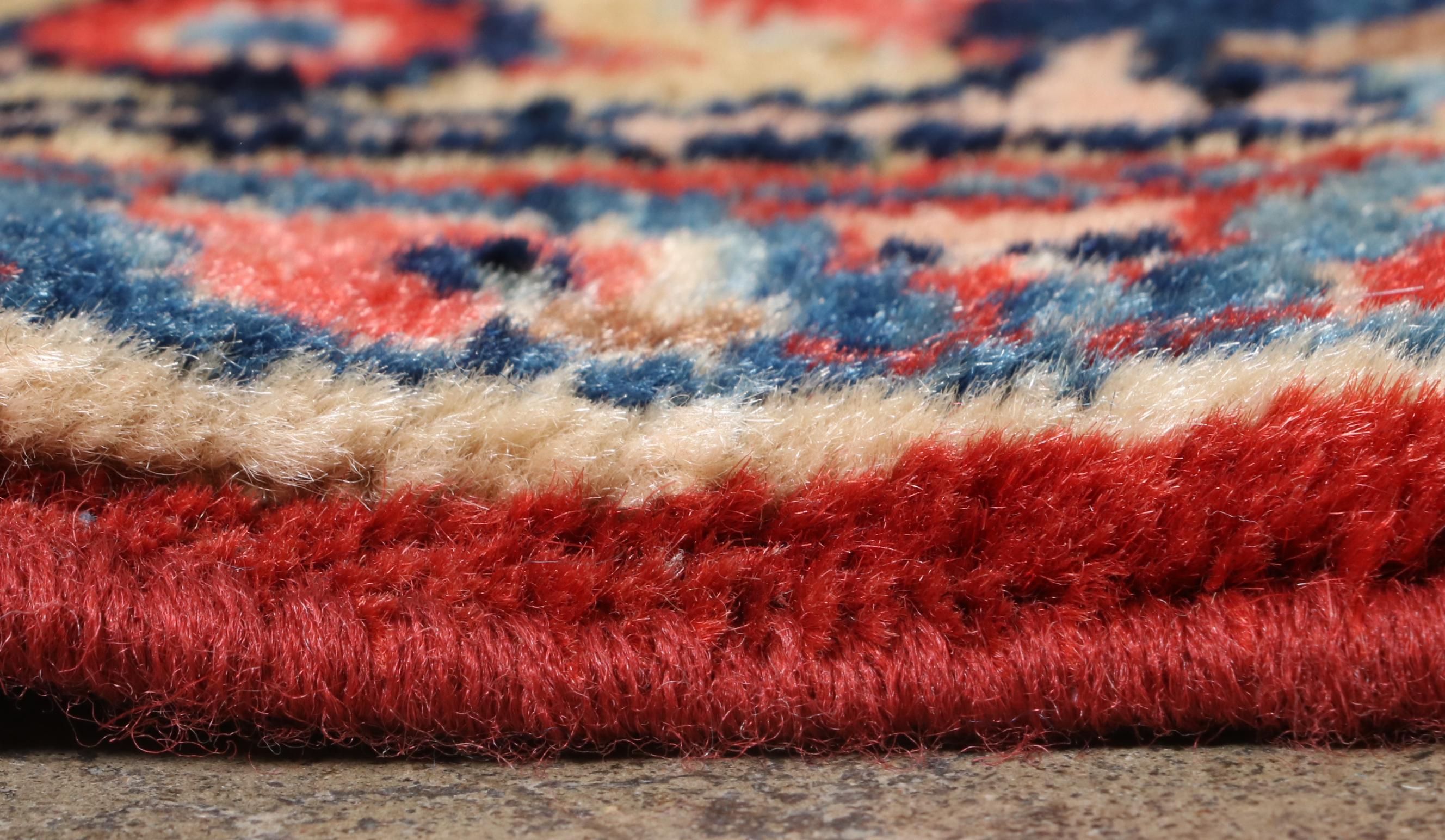 10'3 x 14'6 Hand-Knotted Persian Kashan Farahan Room Sized Rug