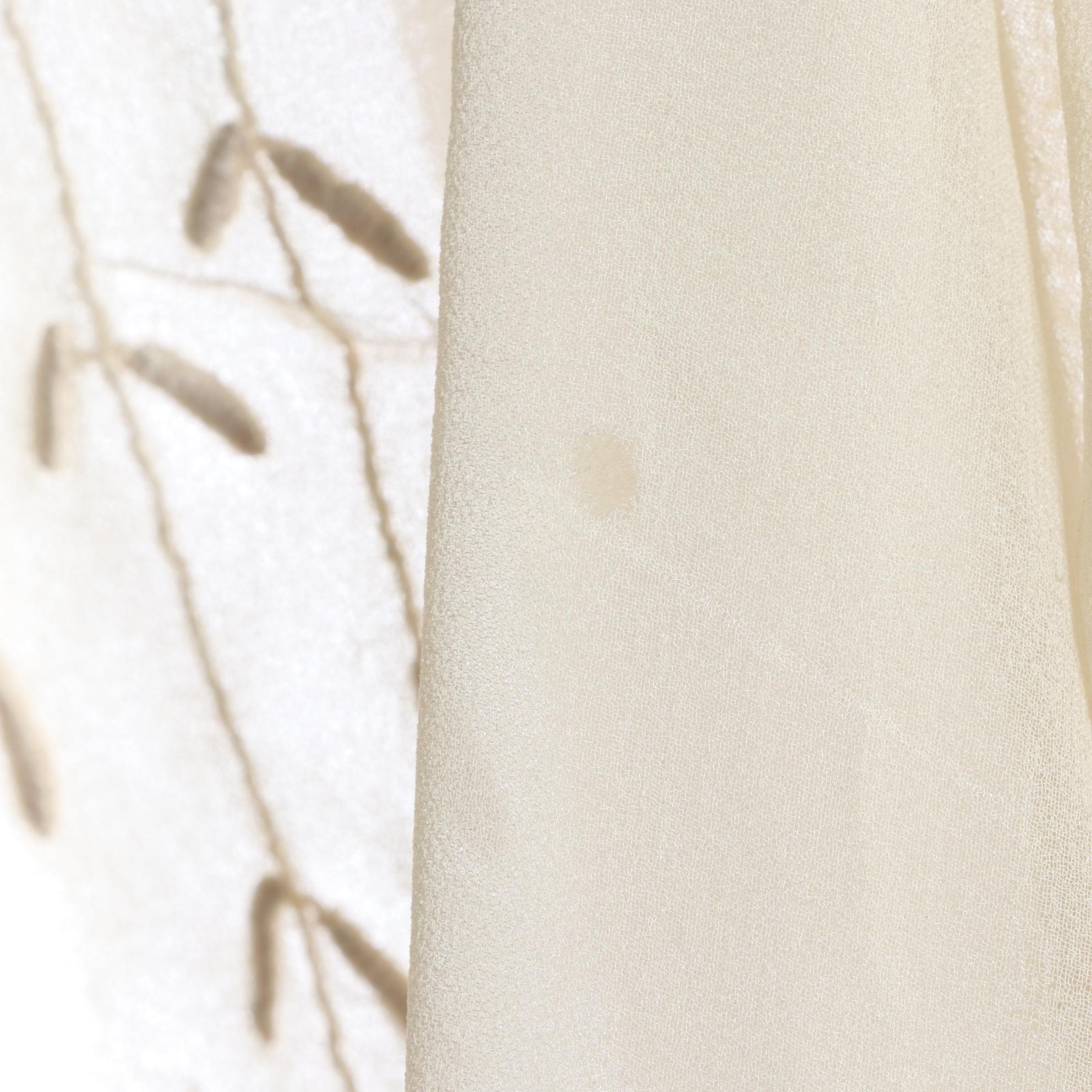 Lace Trimmed Nightgown, Sheer Blouses and Script Printed Crinoline