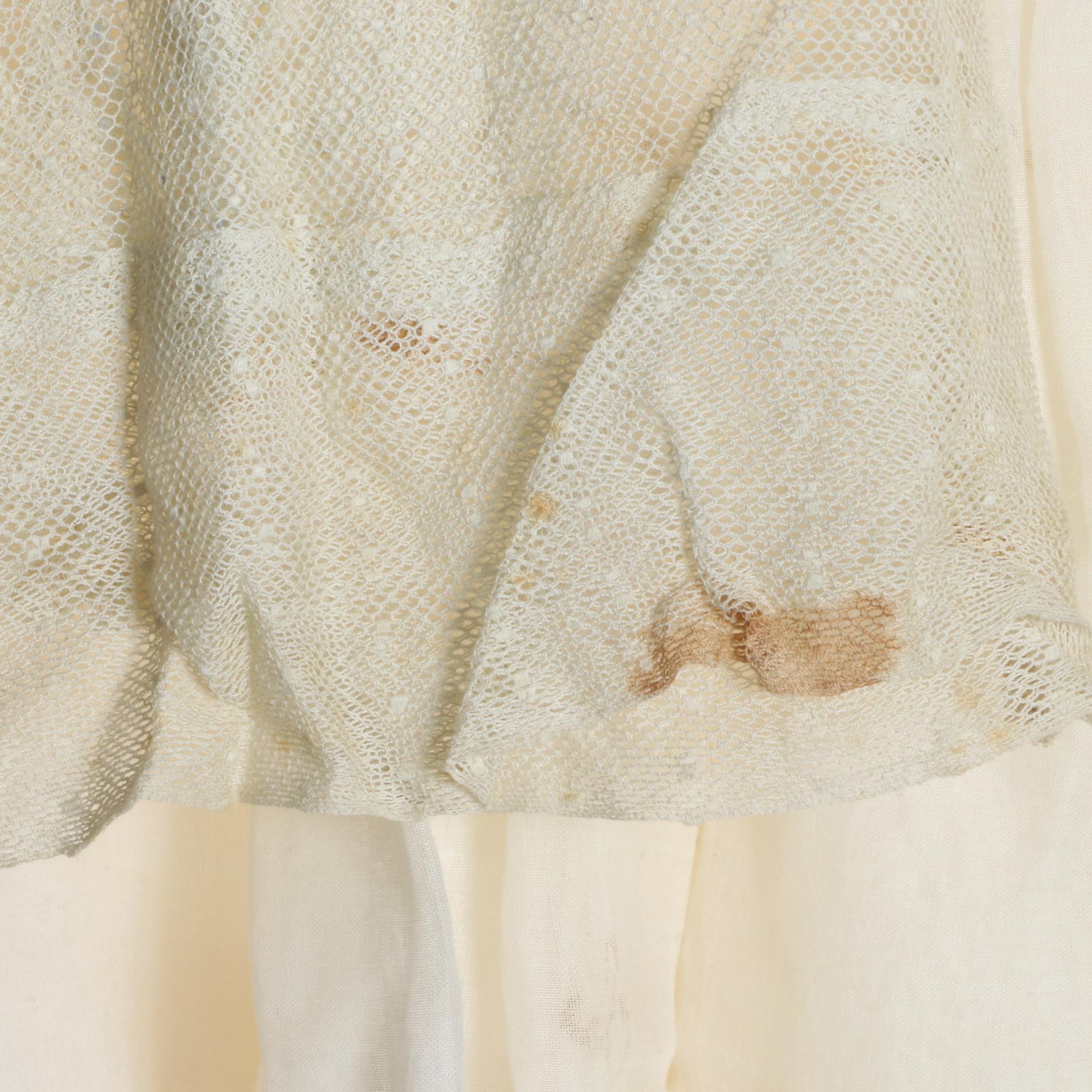 Lace Trimmed Nightgown, Sheer Blouses and Script Printed Crinoline