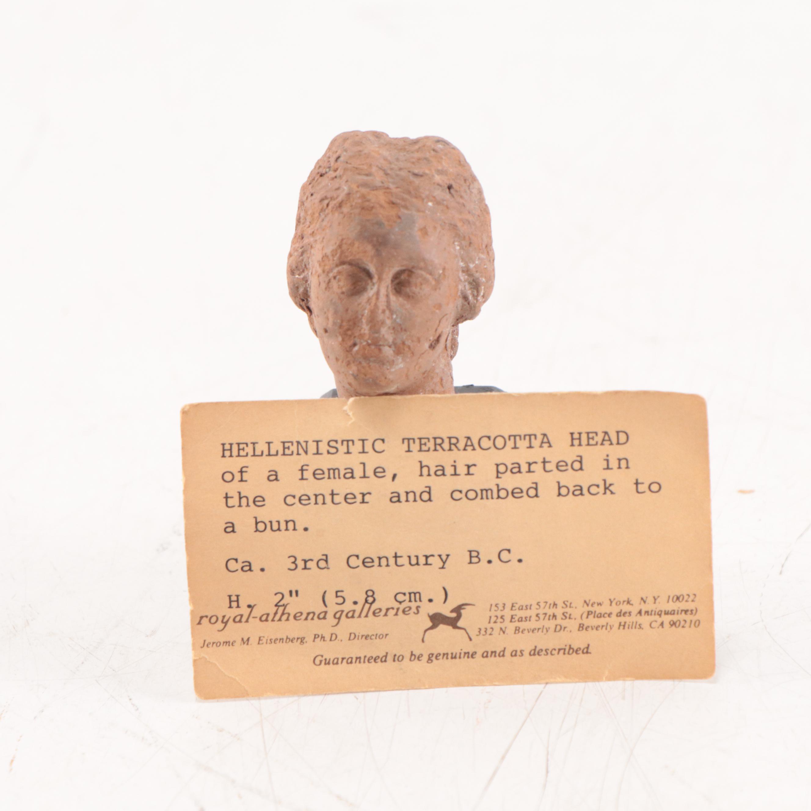 Greek Terracotta Figural Fragment, Hellenistic Period