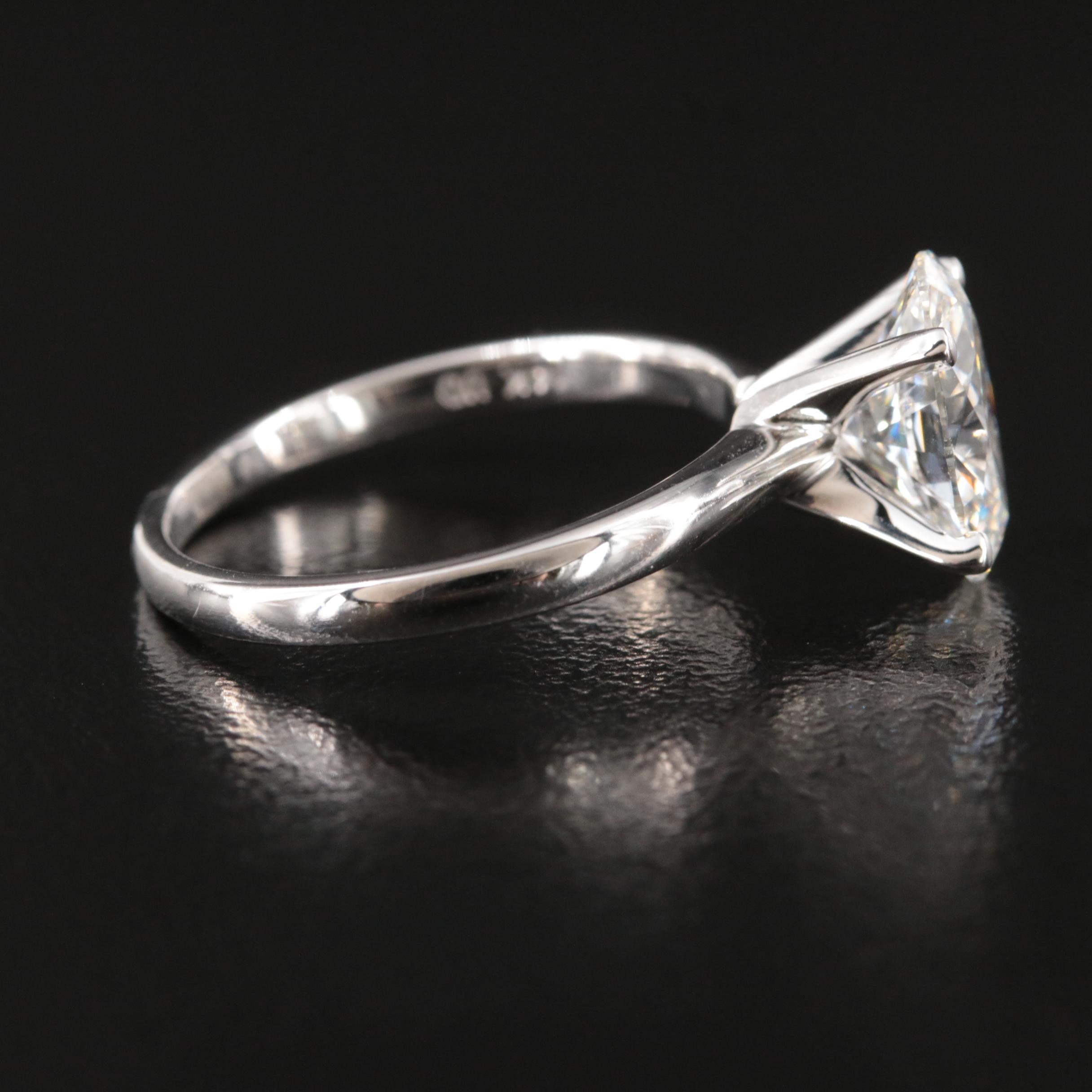 14K 2.11 CT Lab Grown Solitaire Ring