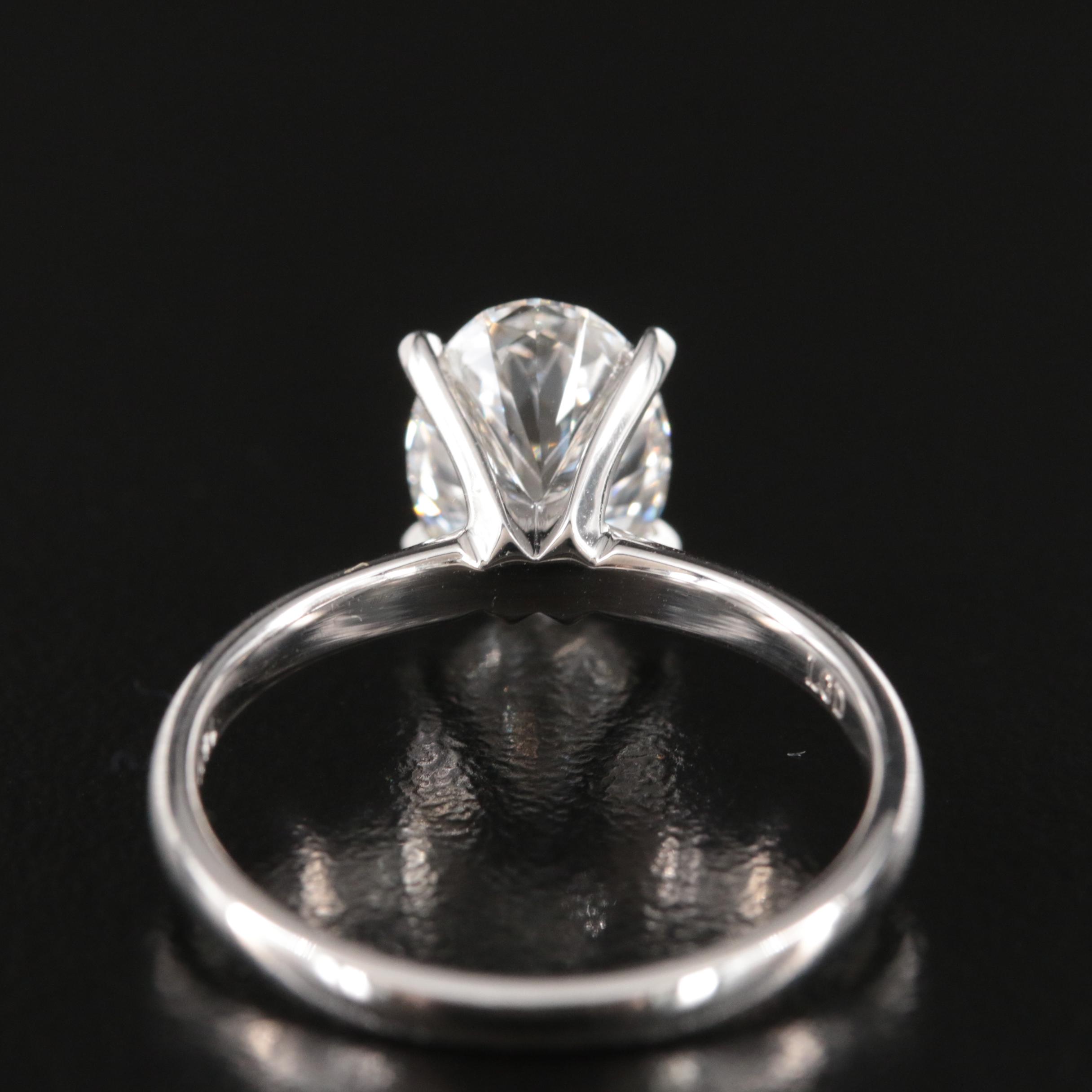 14K 2.11 CT Lab Grown Solitaire Ring