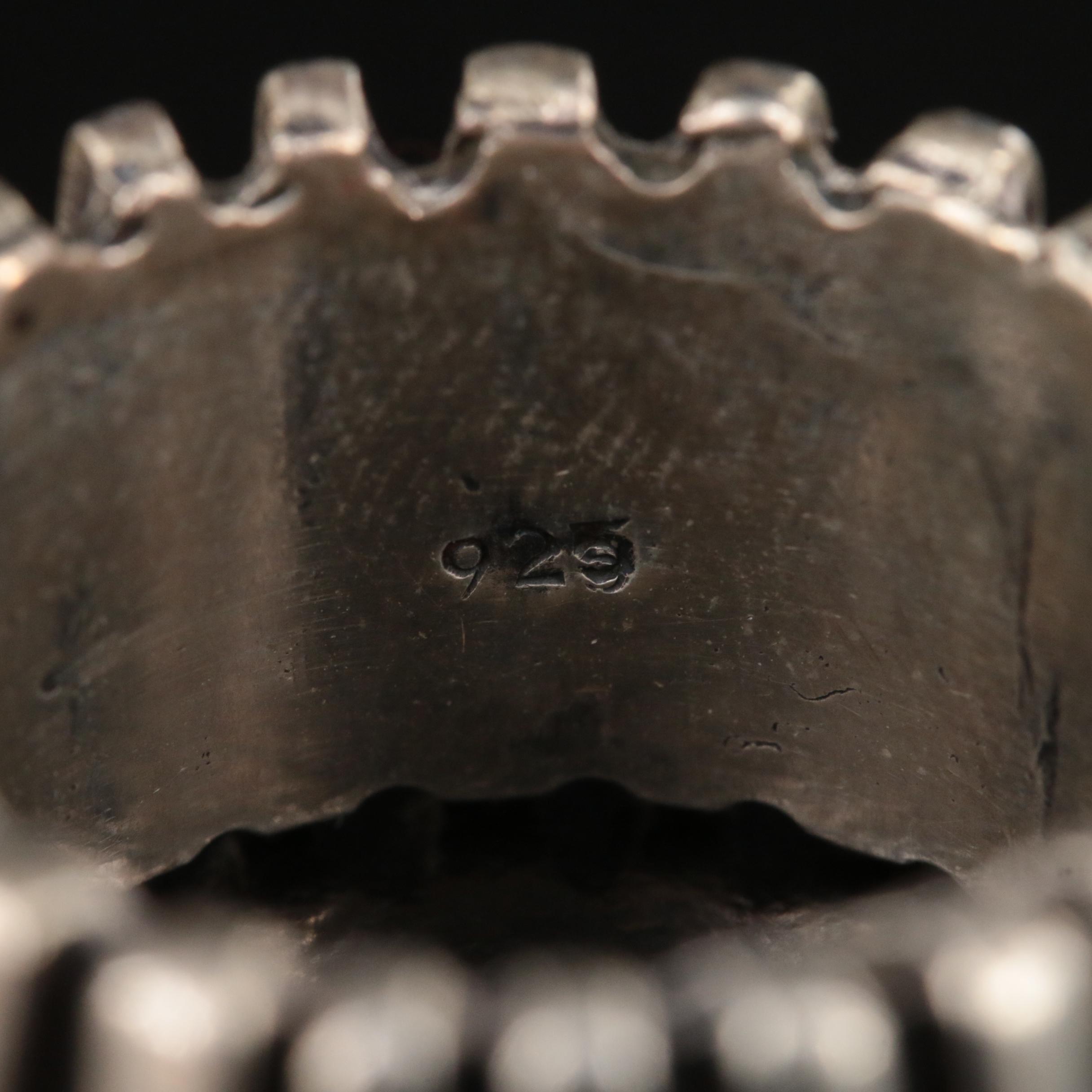 Sterling Wide Ribbed Ring