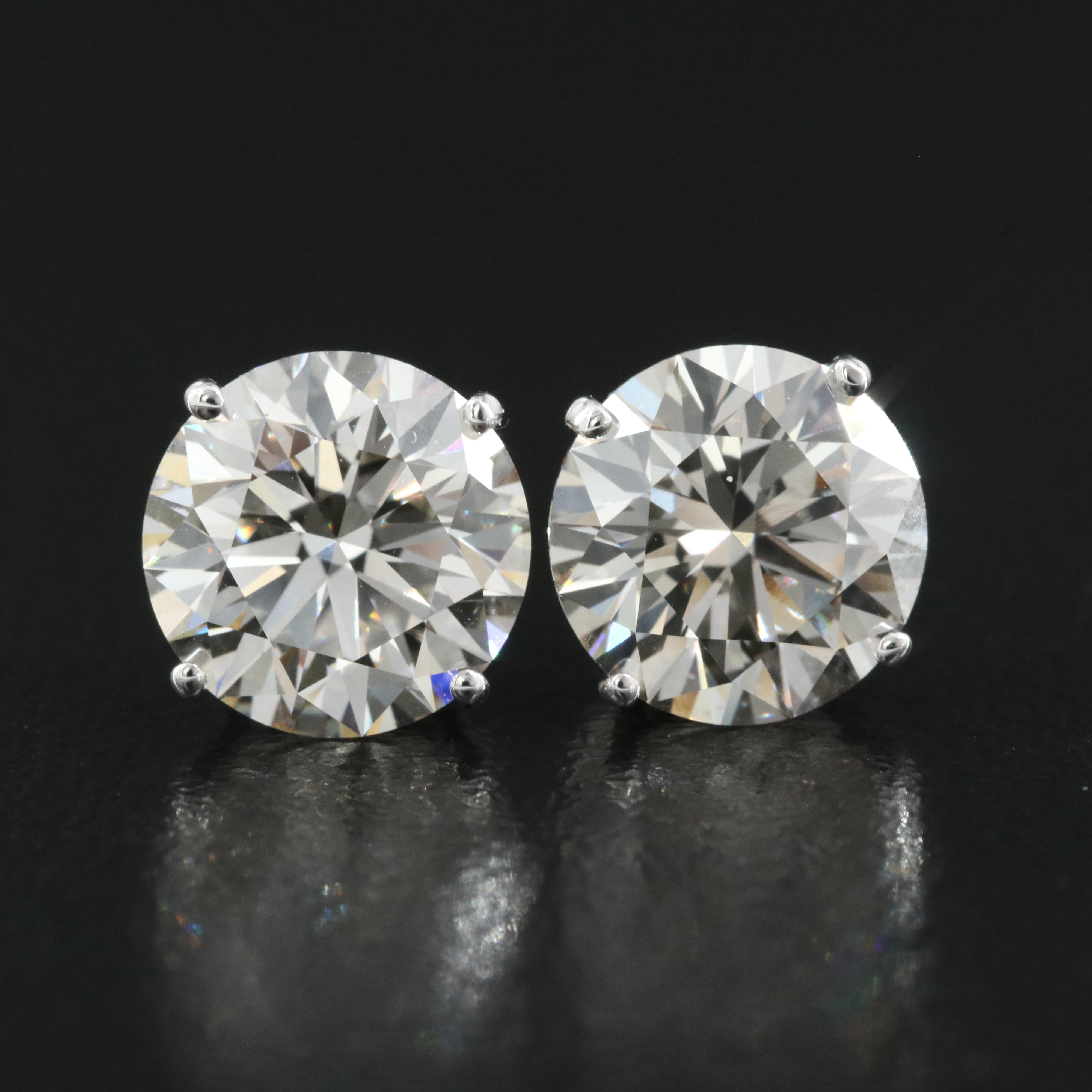 14K 4.06 CTW Lab Grown Diamond Stud Earrings