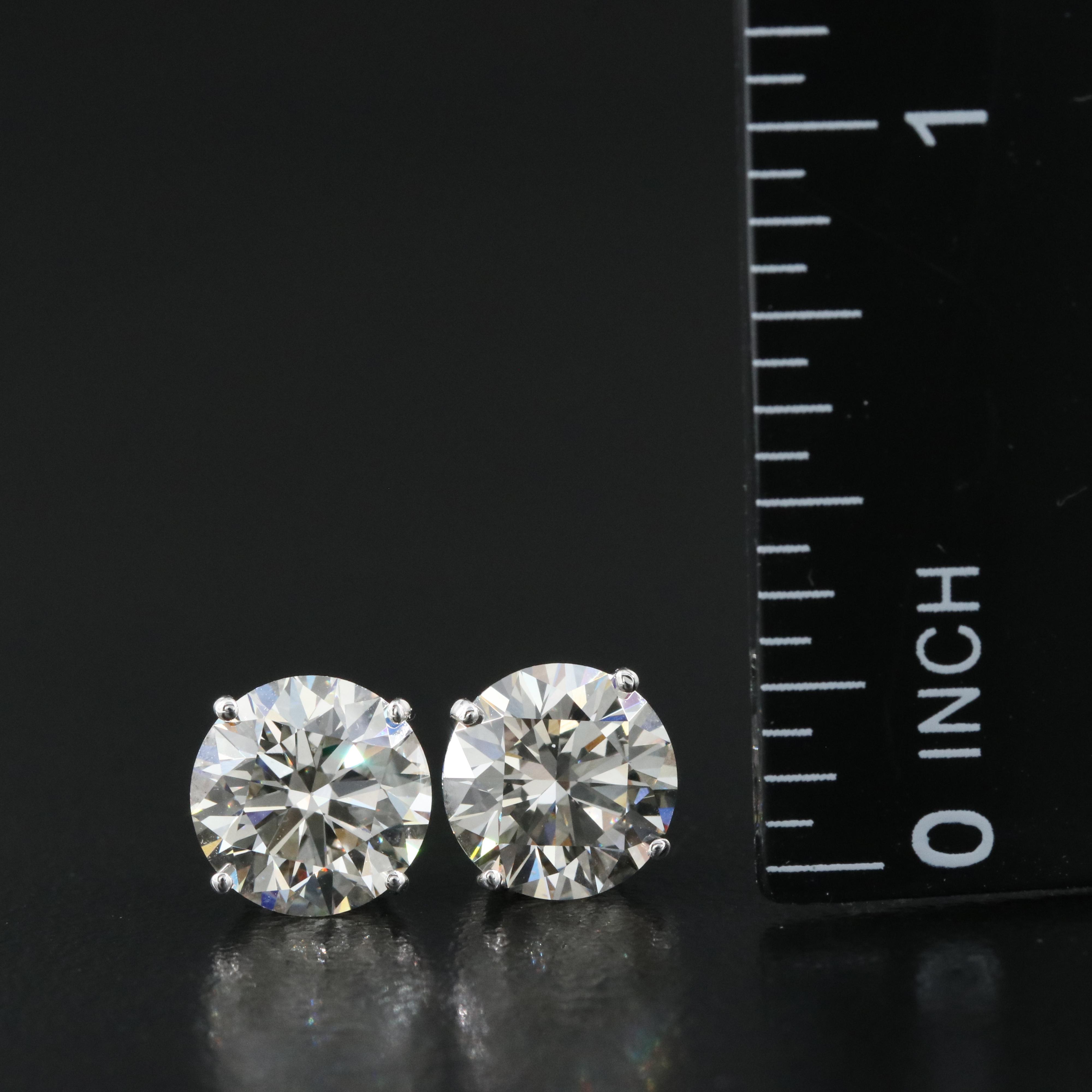 14K 4.06 CTW Lab Grown Diamond Stud Earrings
