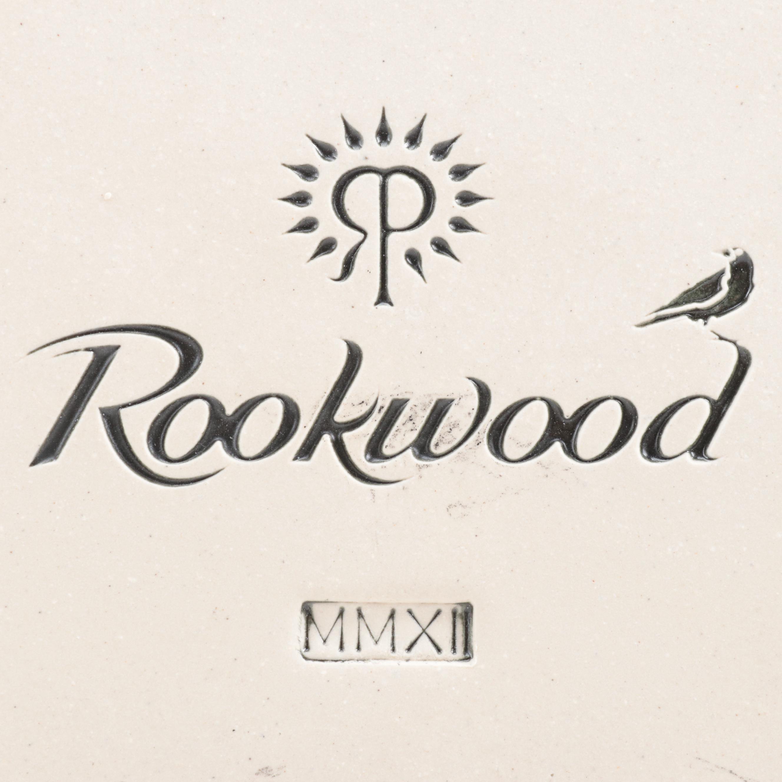 Rookwood Pottery Blue Jay and Tulip Motif Tiles