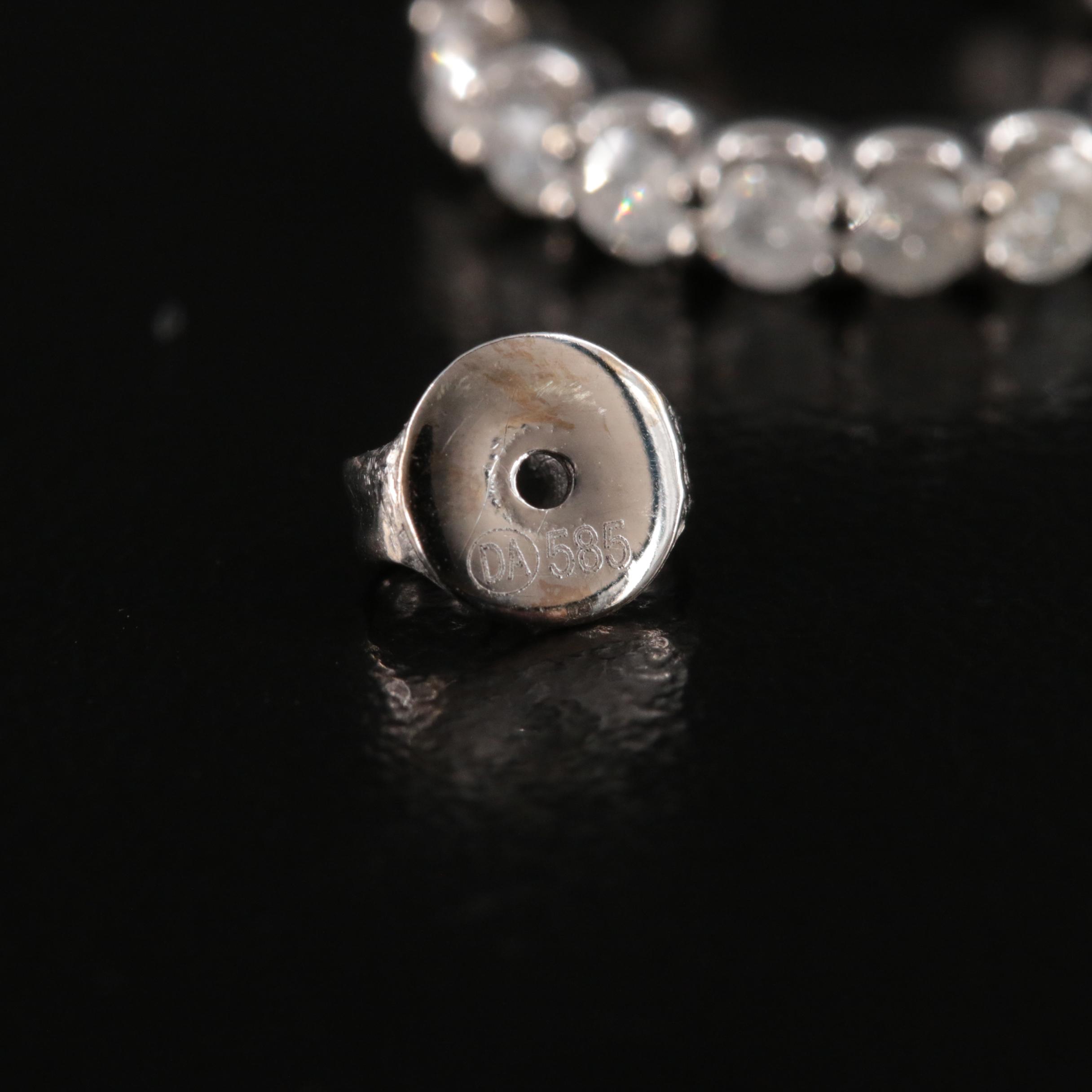 14K 1.44 CTW Diamond Hoop Earrings