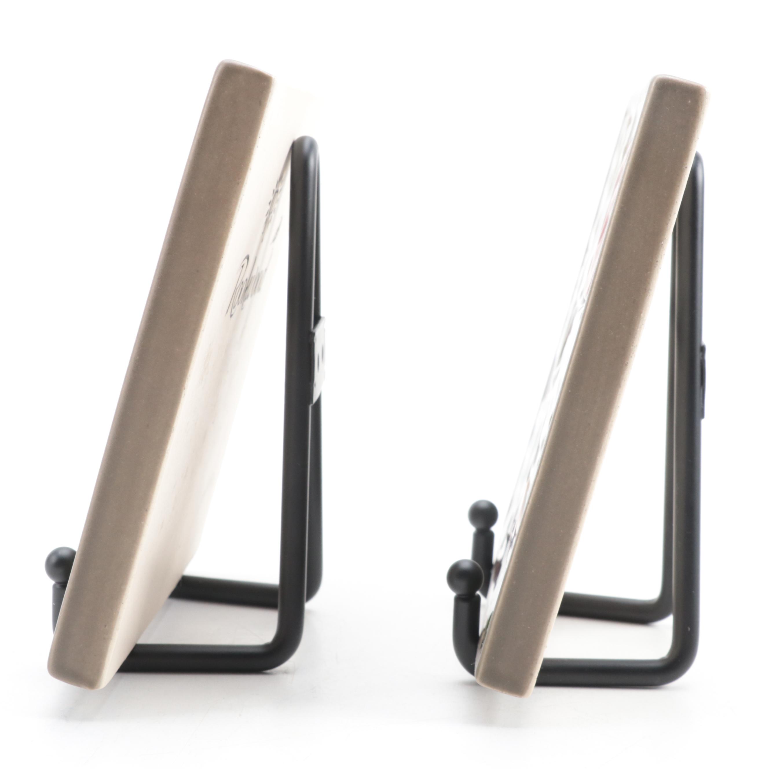 Rookwood Pottery Glazed Ceramic Floral Tiles