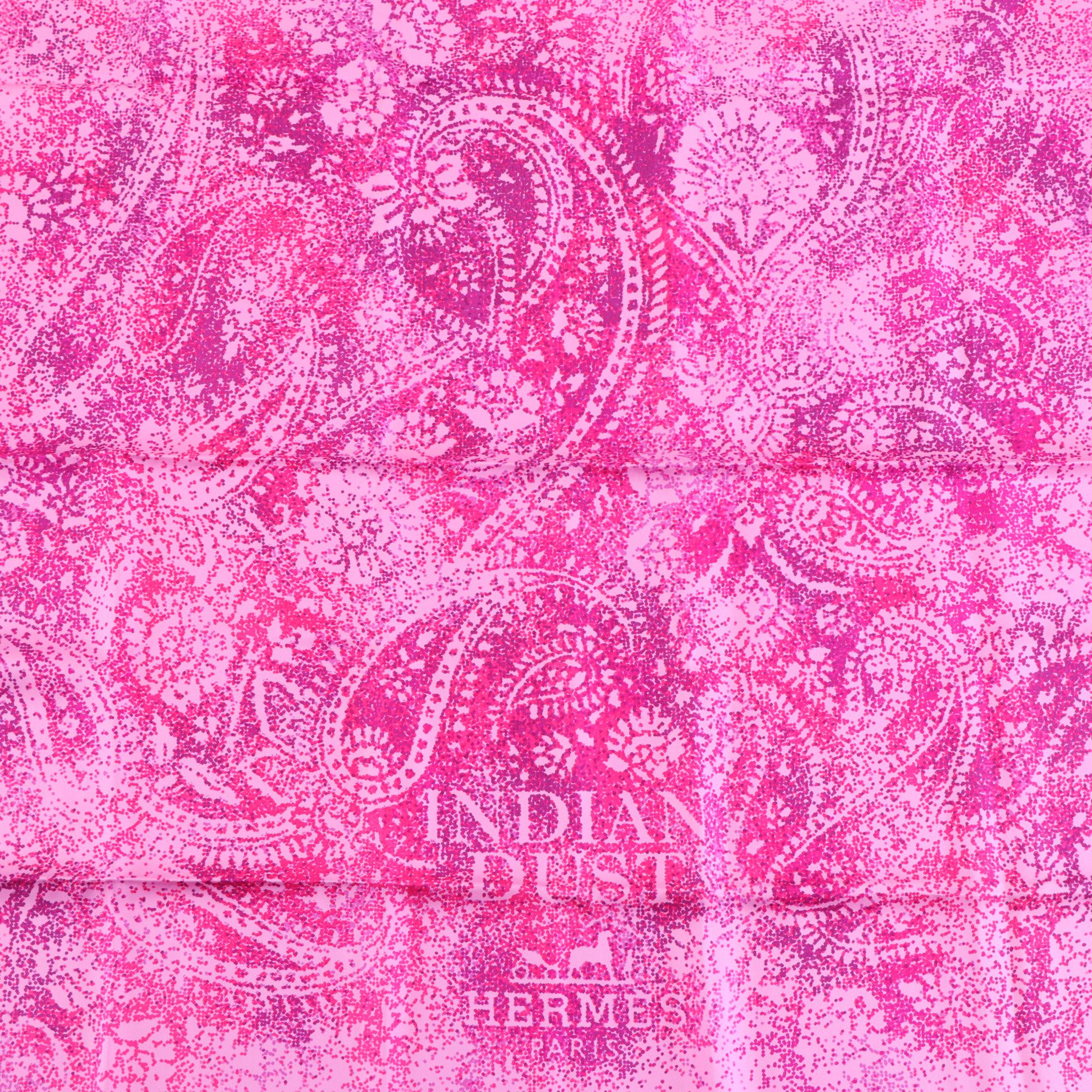 Hermès "Indian Dust" Scarf 90 in Silk Twill