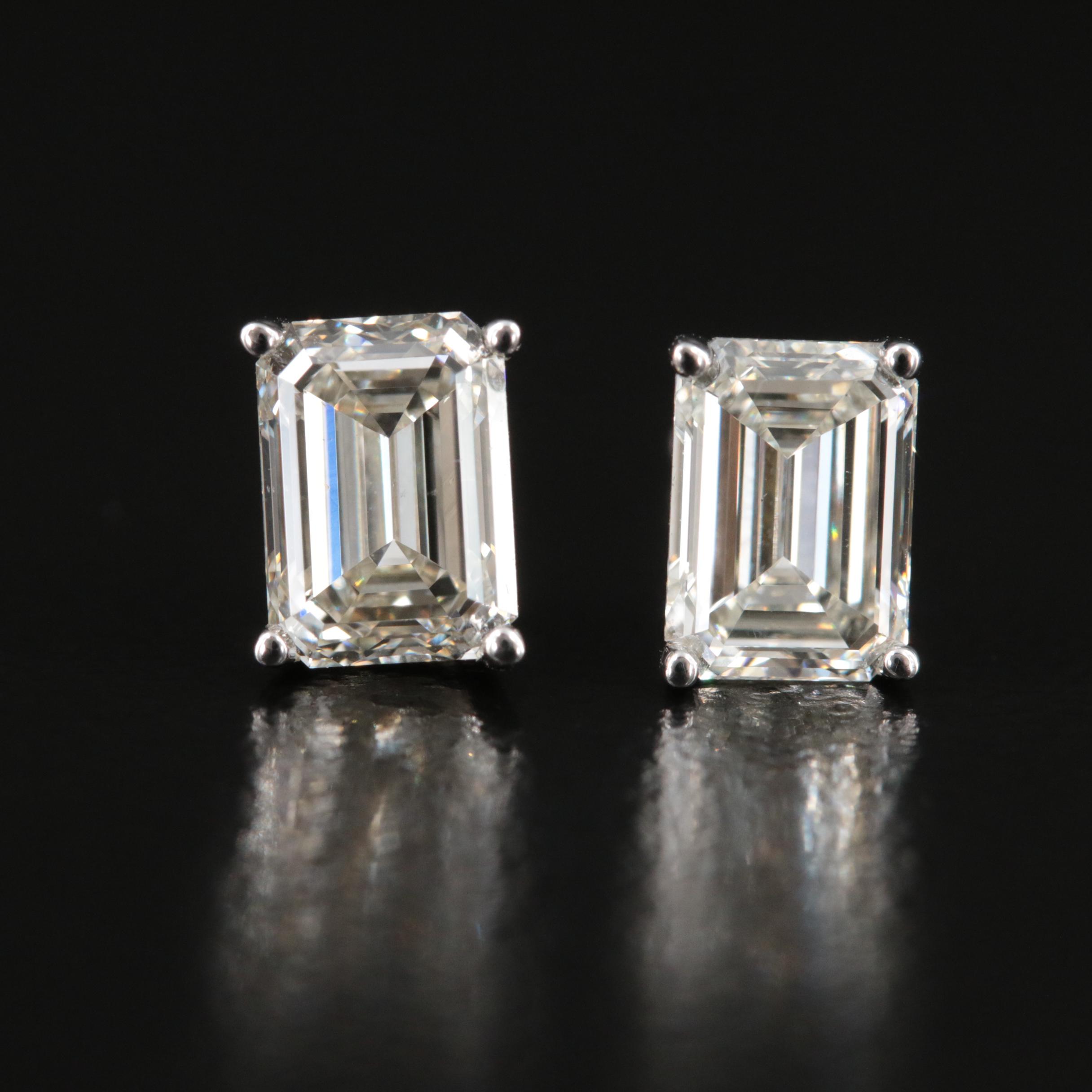 14K 1.58 CTW Lab Grown Diamond Stud Earrings