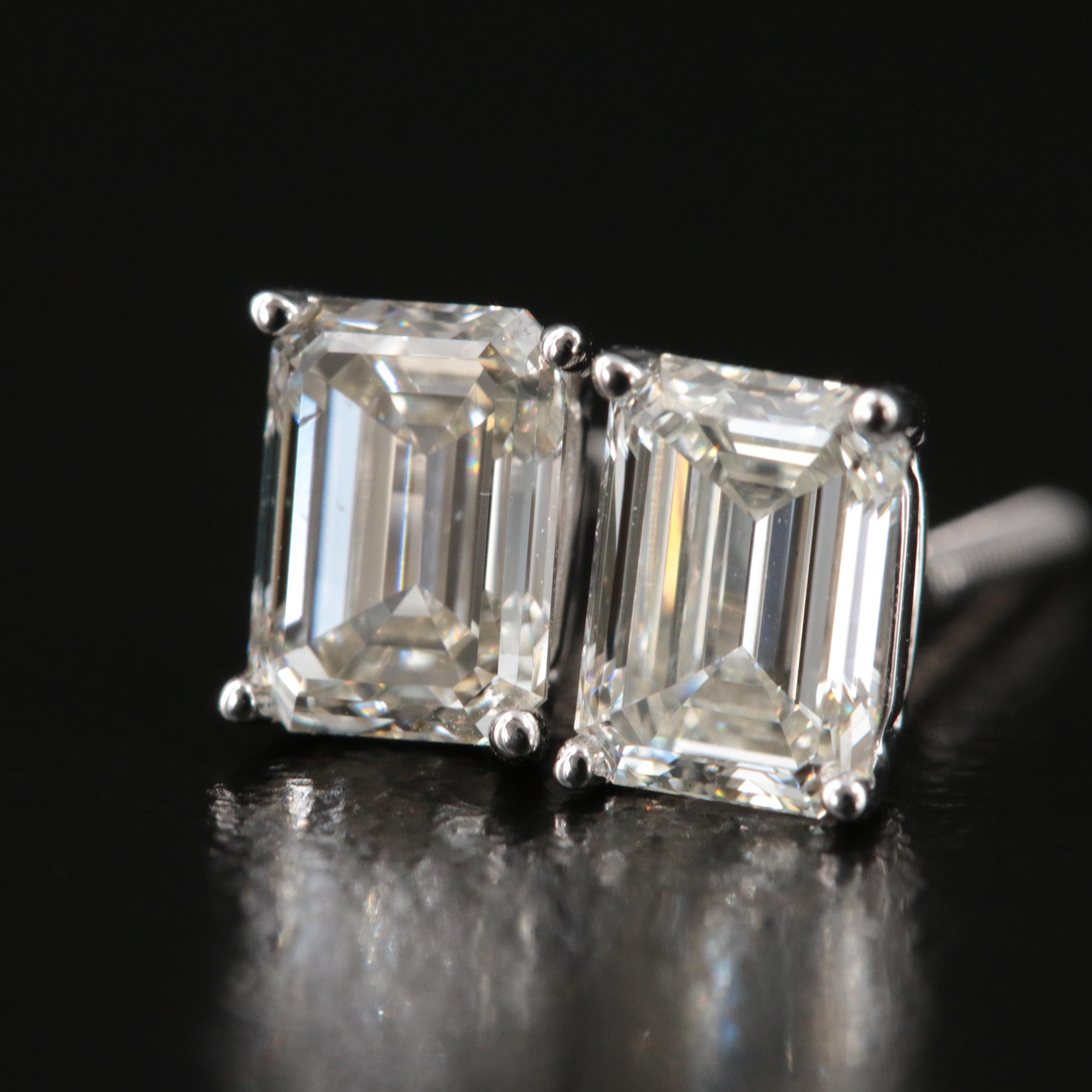 14K 1.58 CTW Lab Grown Diamond Stud Earrings