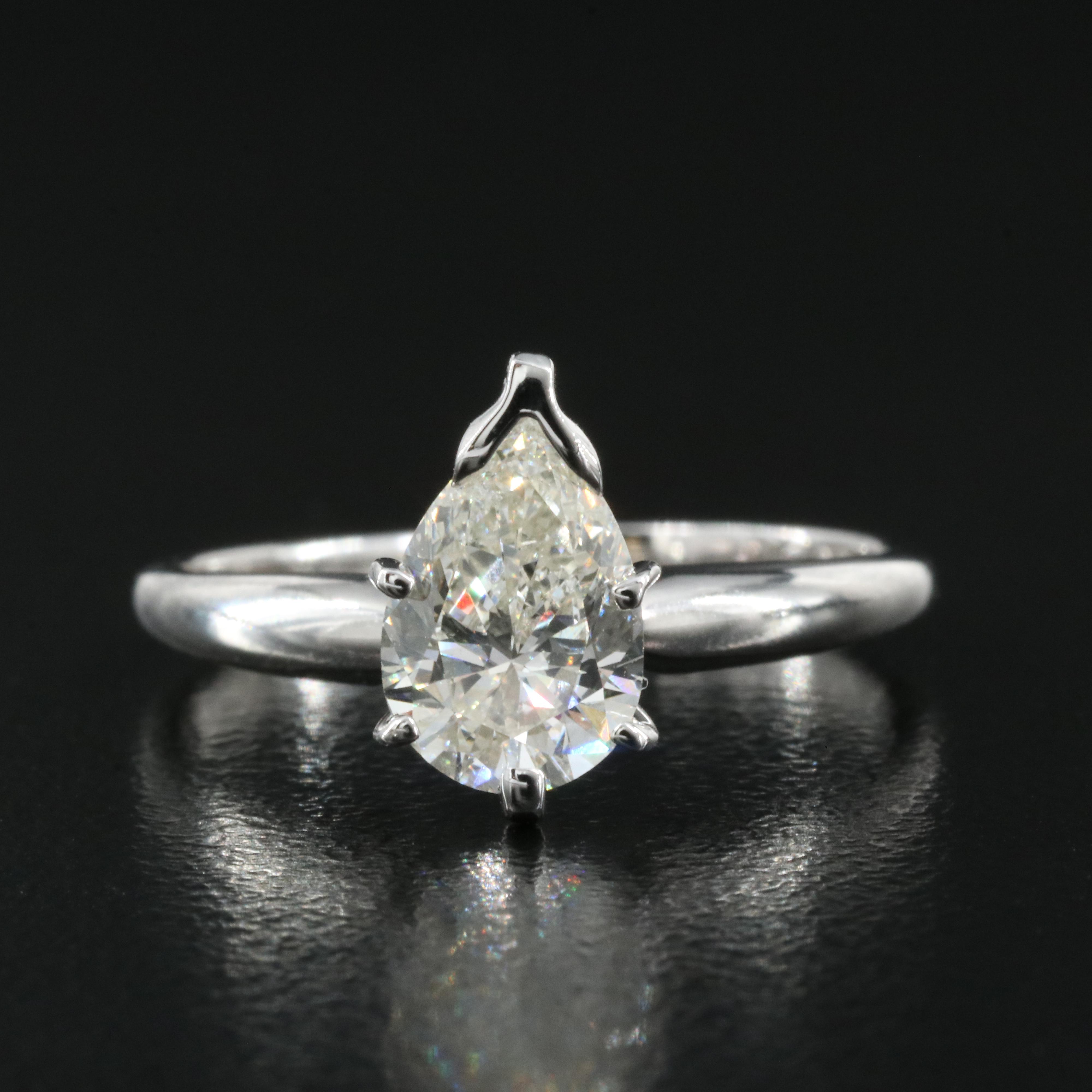 14K 1.30 CT Lab Grown Diamond Solitaire Ring