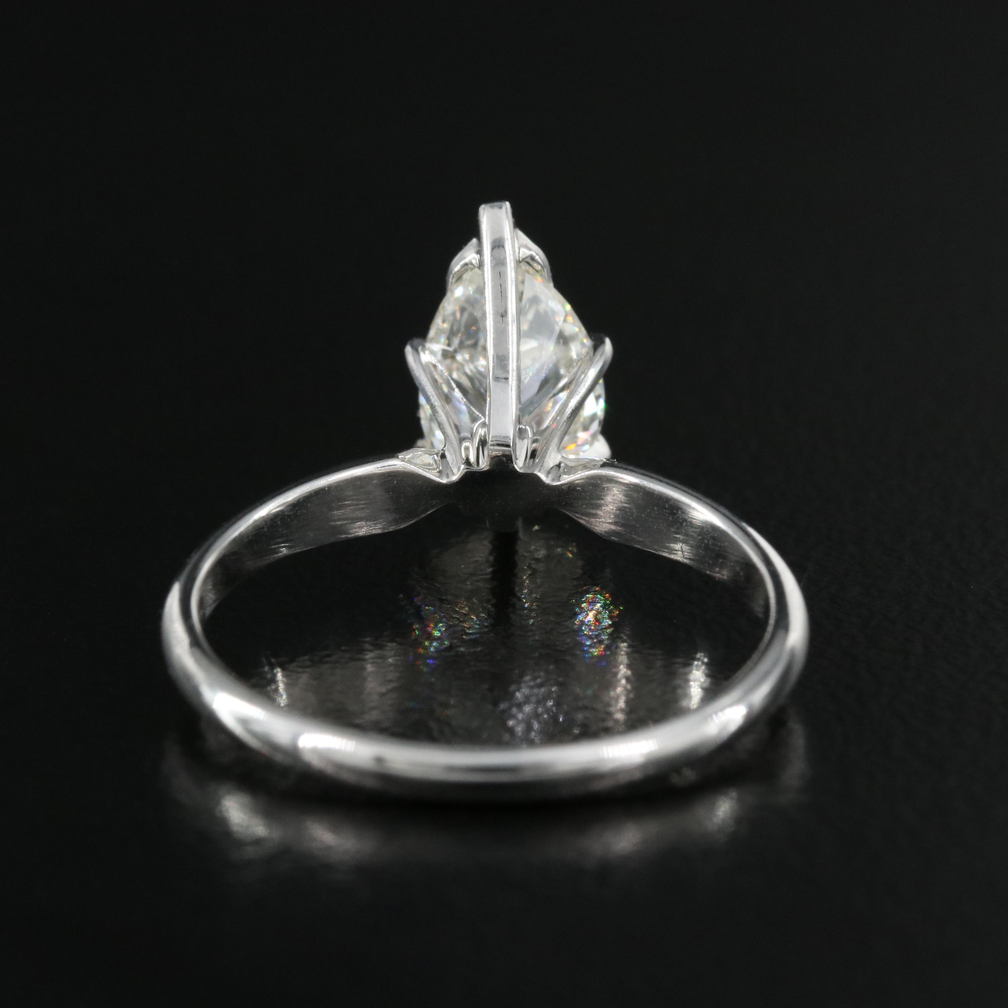 14K 1.30 CT Lab Grown Diamond Solitaire Ring