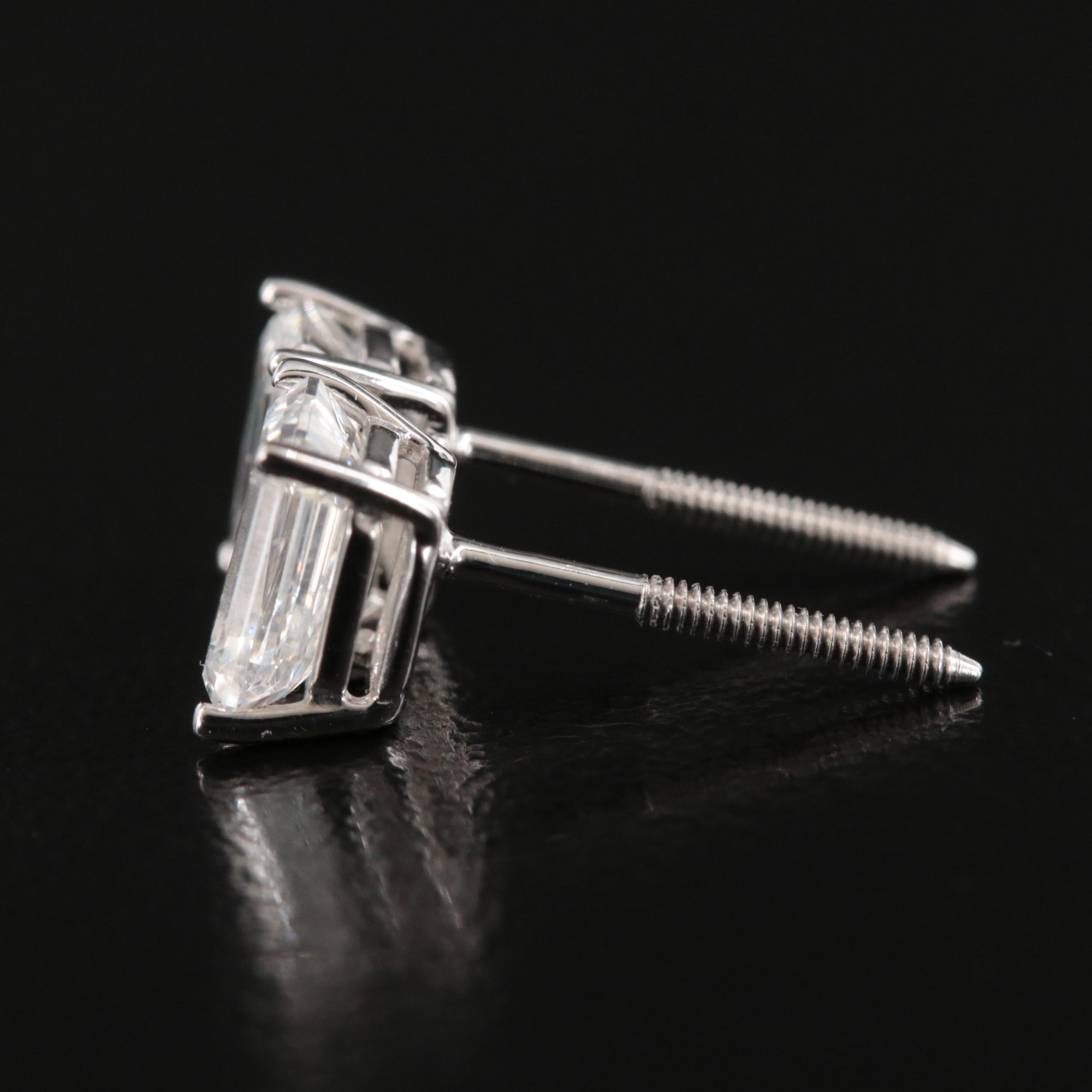 14K 1.59 CTW Lab Grown Diamond Stud Earrings