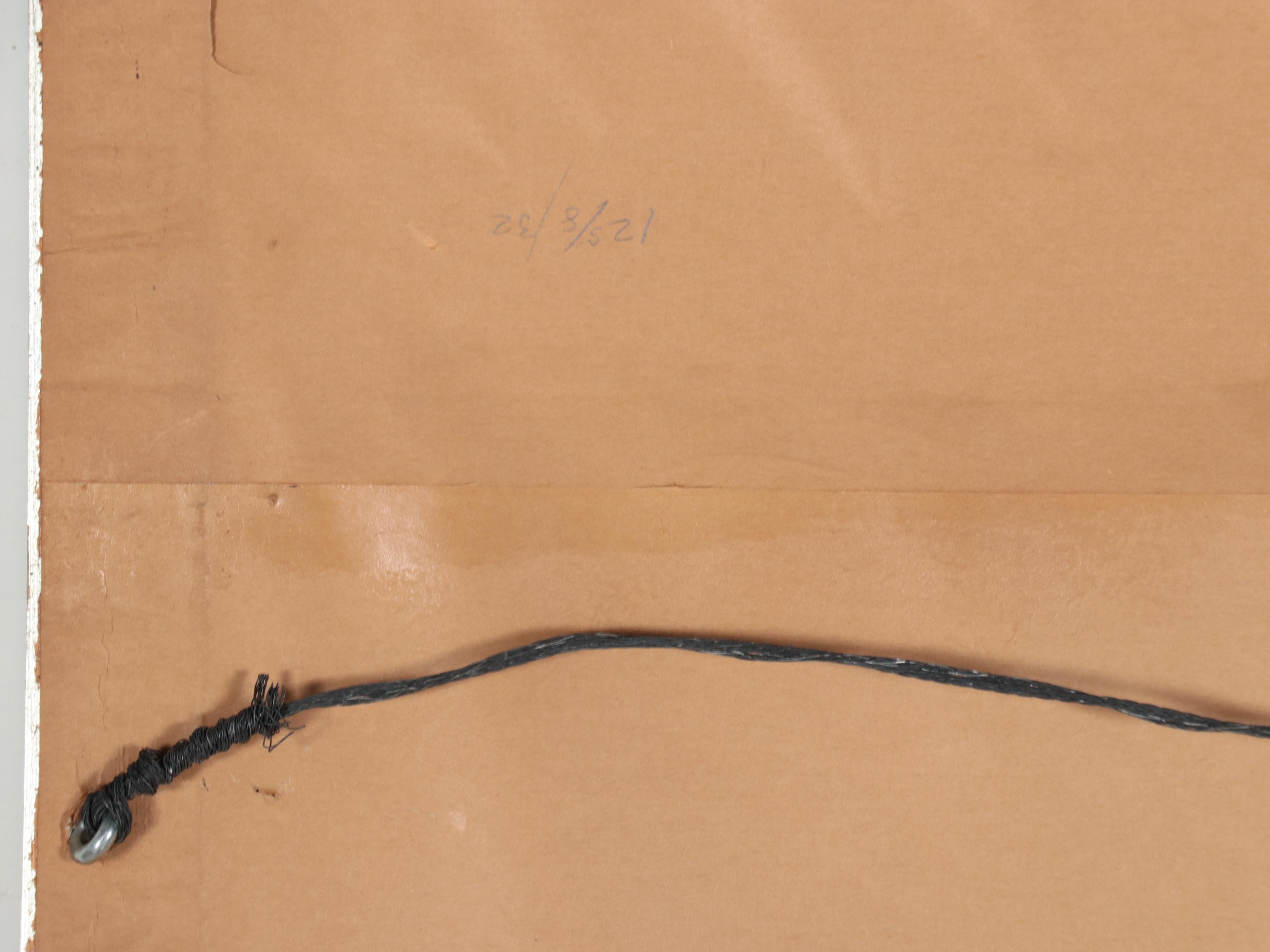 Ruth Norman Fauvist Style Portrait Pastel Drawing, 1967