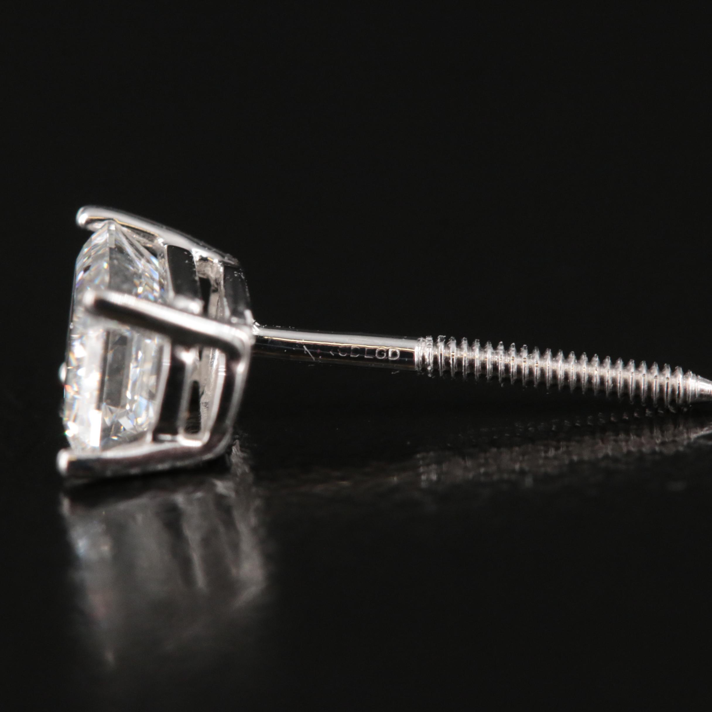 14K 1.59 CTW Lab Grown Diamond Stud Earrings