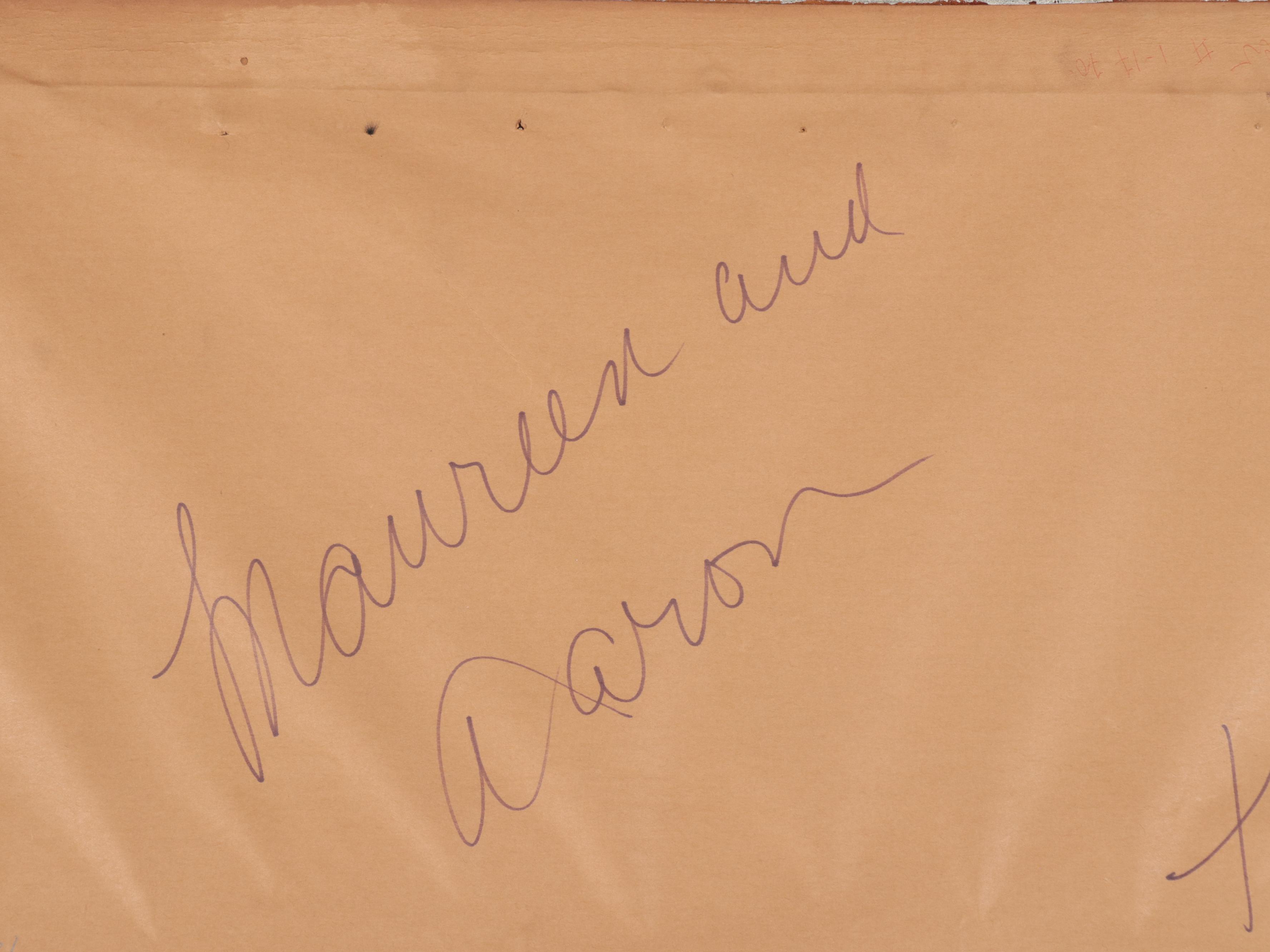 Ruth Norman Fauvist Style Portrait Pastel Drawing, 1967