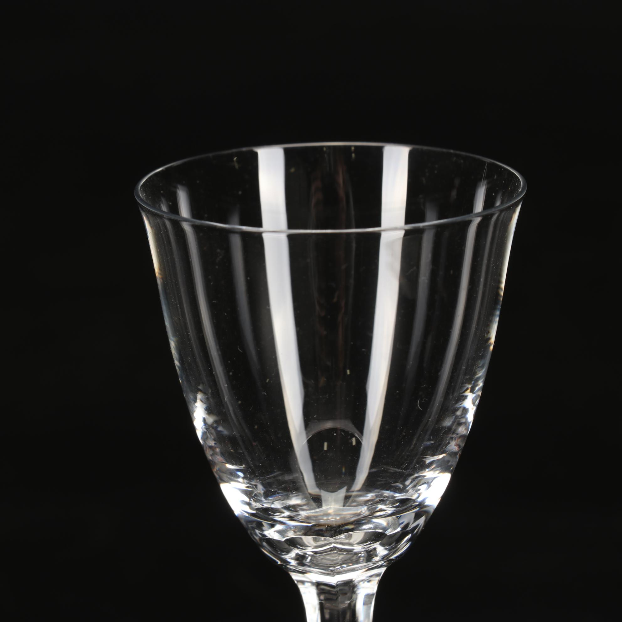 Baccarat "Coppelia" Crystal Cordial Glasses, Mid-20th Century