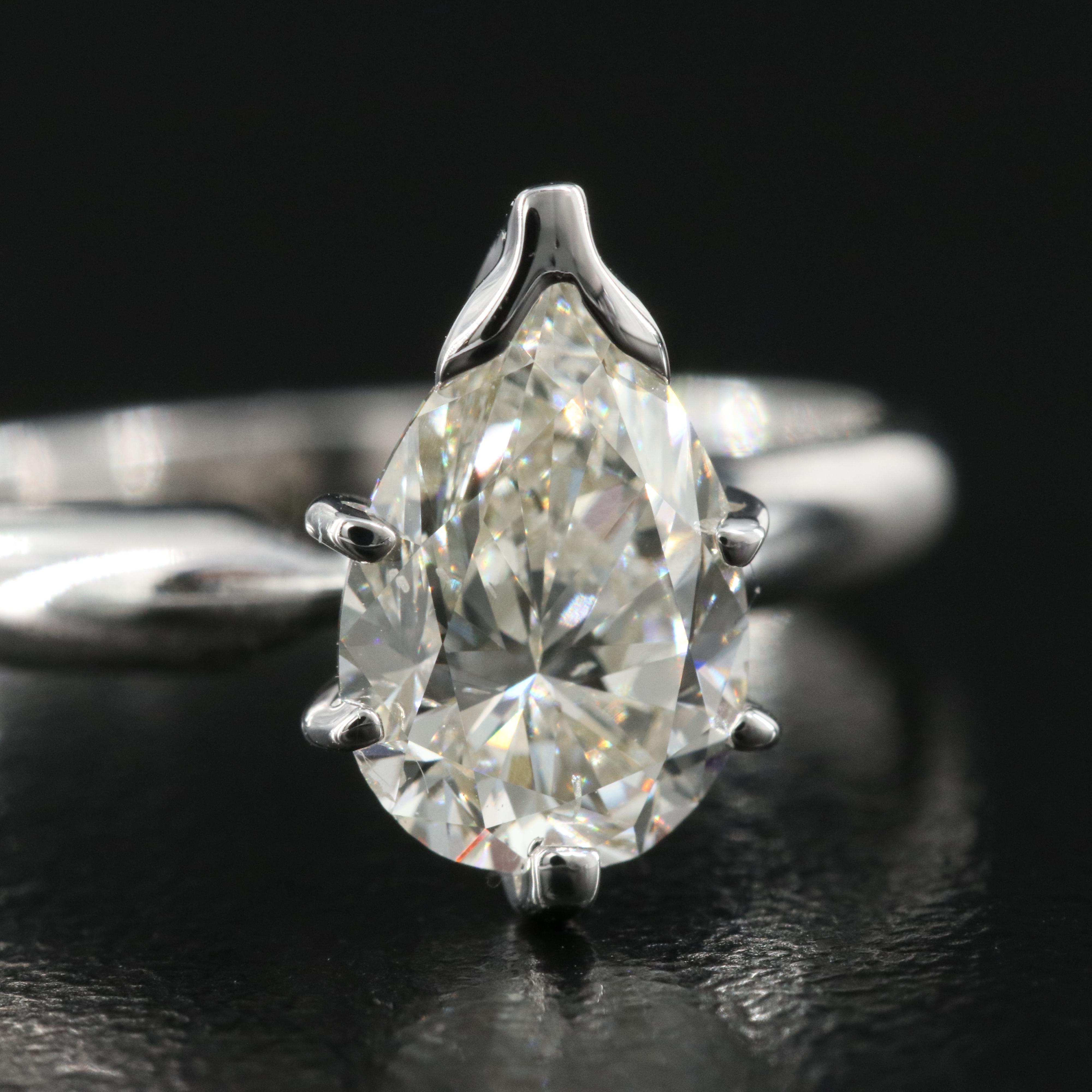 14K 1.27 CT Lab Grown Diamond Solitaire Ring