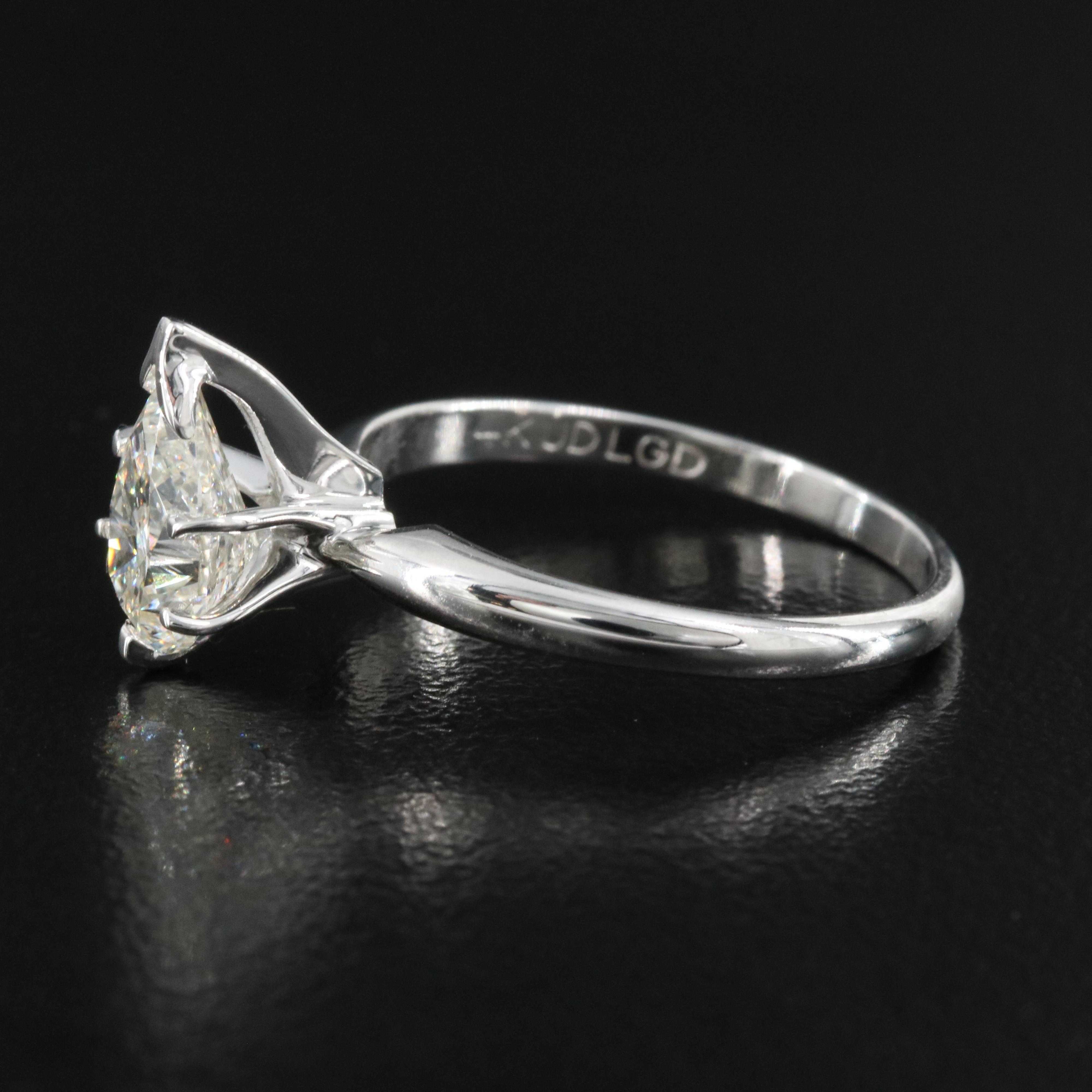 14K 1.27 CT Lab Grown Diamond Solitaire Ring